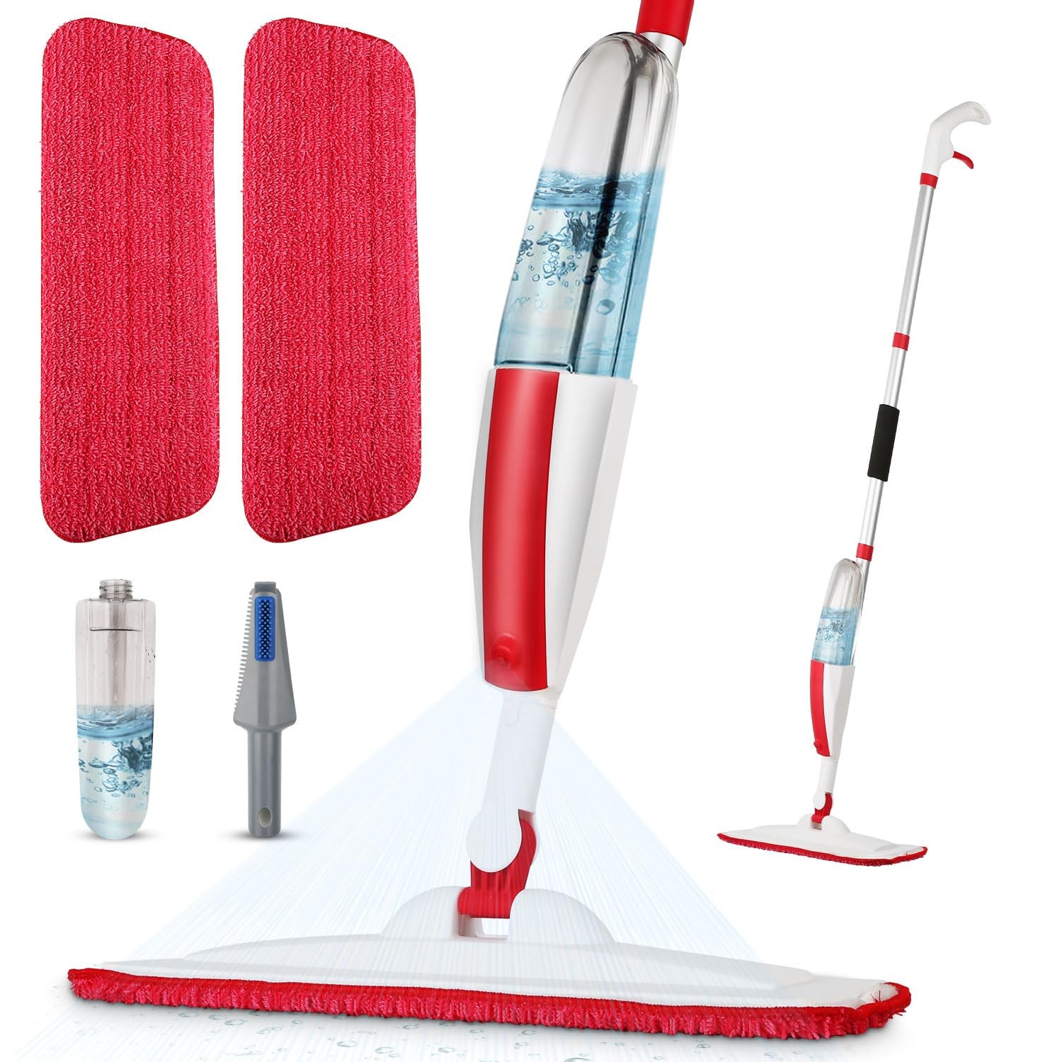 PANDA GRIP MOPS FOR FLOOR CLEANING WET SPRAY MOP 14 OZ REFILLABLE 2 MICROFIBERS