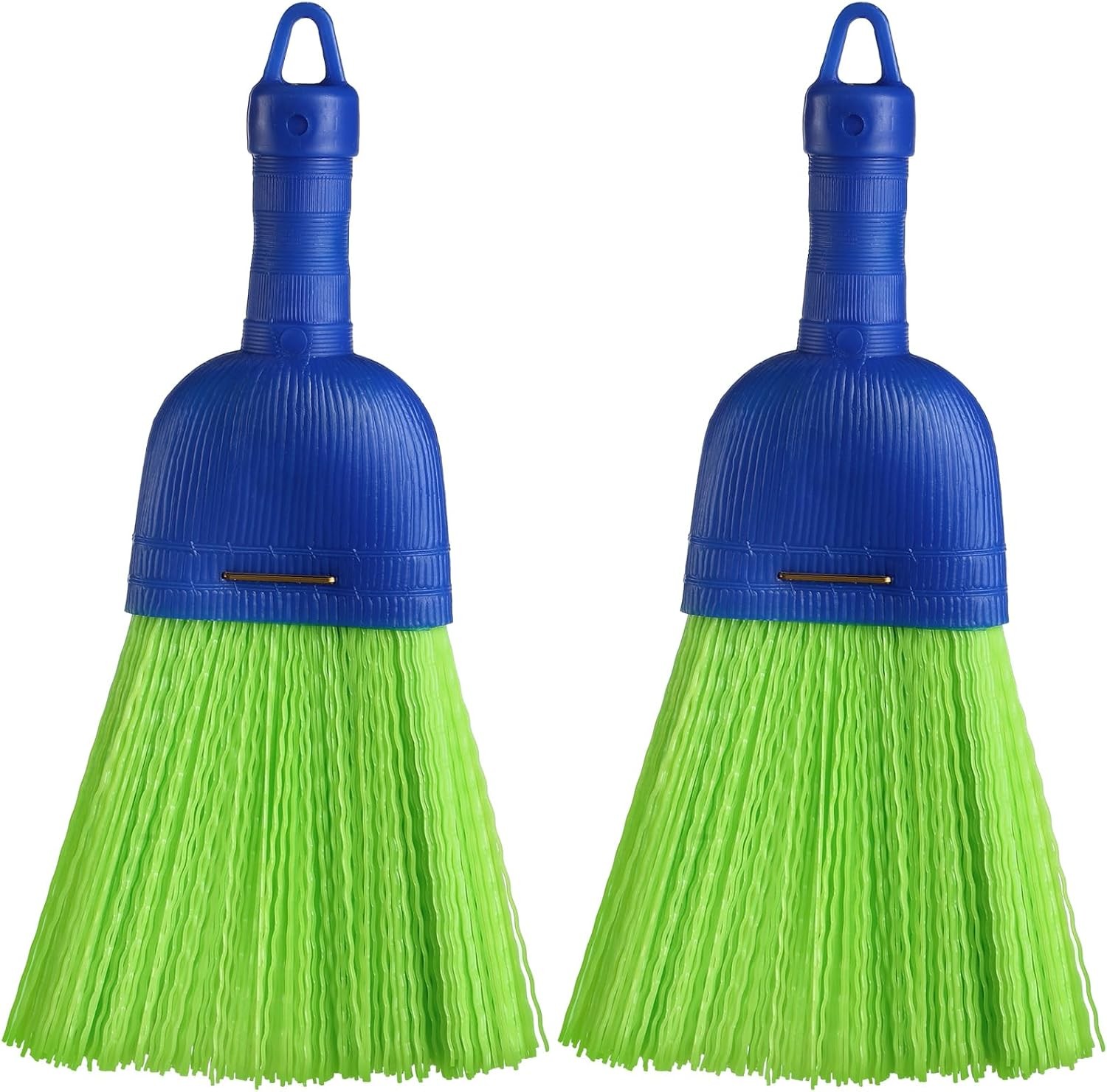 2 Pcs Whisk Broom Poly Fiber Handheld Brush Hand Brush Outdoor Car Broom with