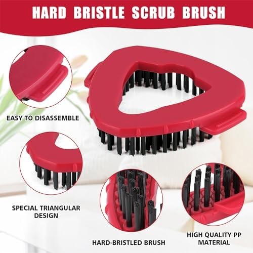 2 Pack Scrub Brush Replacement Head for O Cedar EasyWrin Spin Mop 1 Tank System,