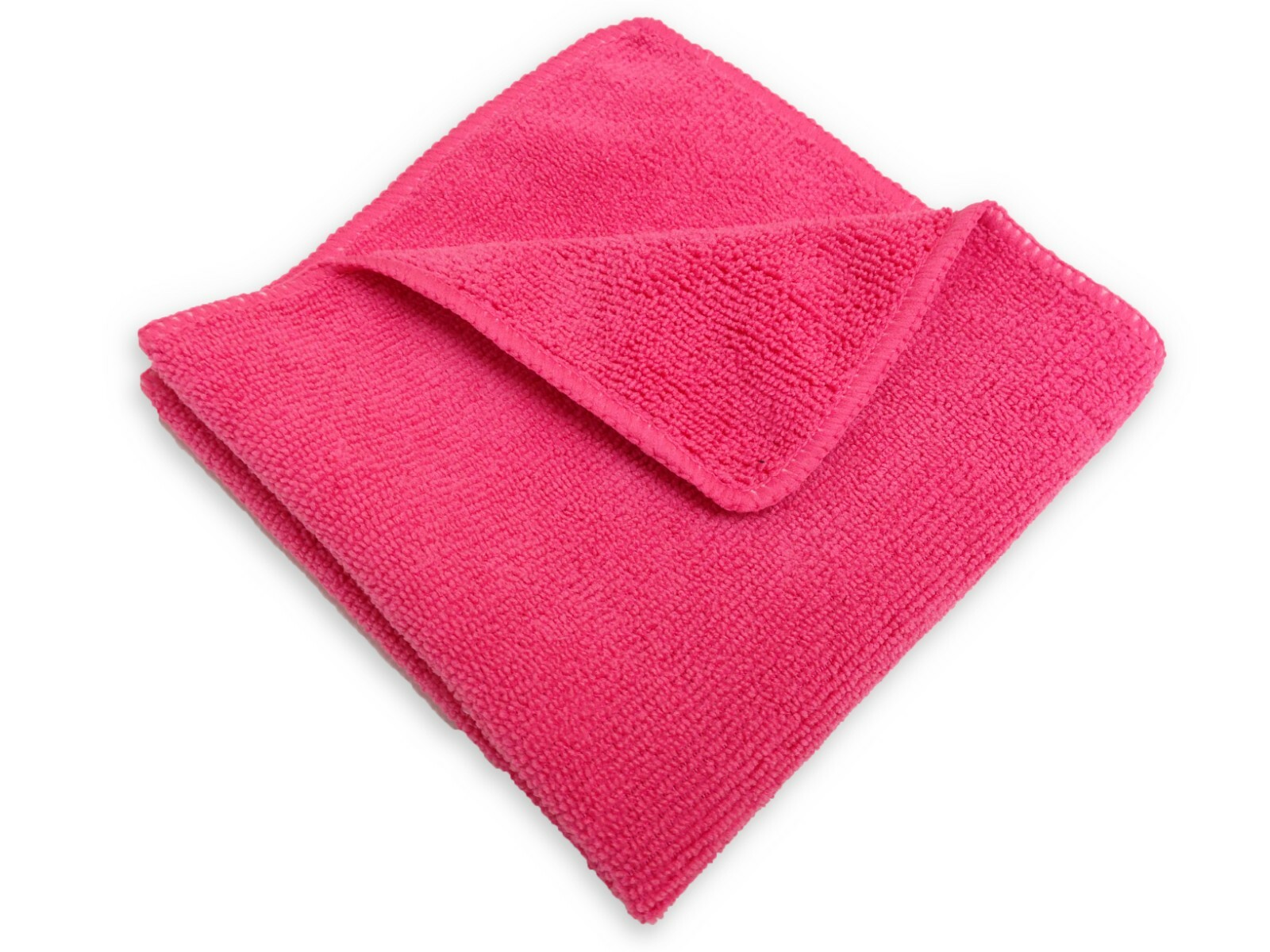 240 Case 16″x16″ Economy Grade Microfiber Cleaning Cloths Towels 220GSM Pink