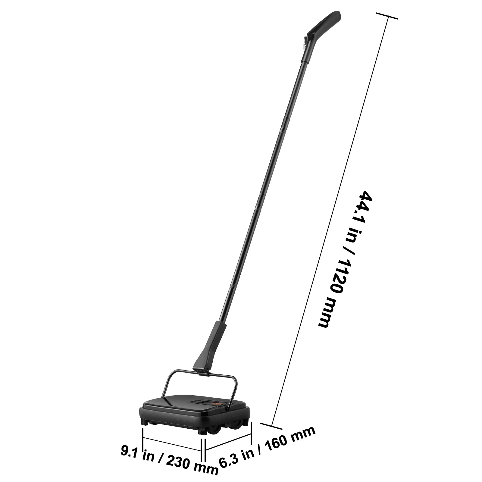 Manual Carpet Floor Sweeper Non Electric Pet Hair Cleaner Hardwood Rugs