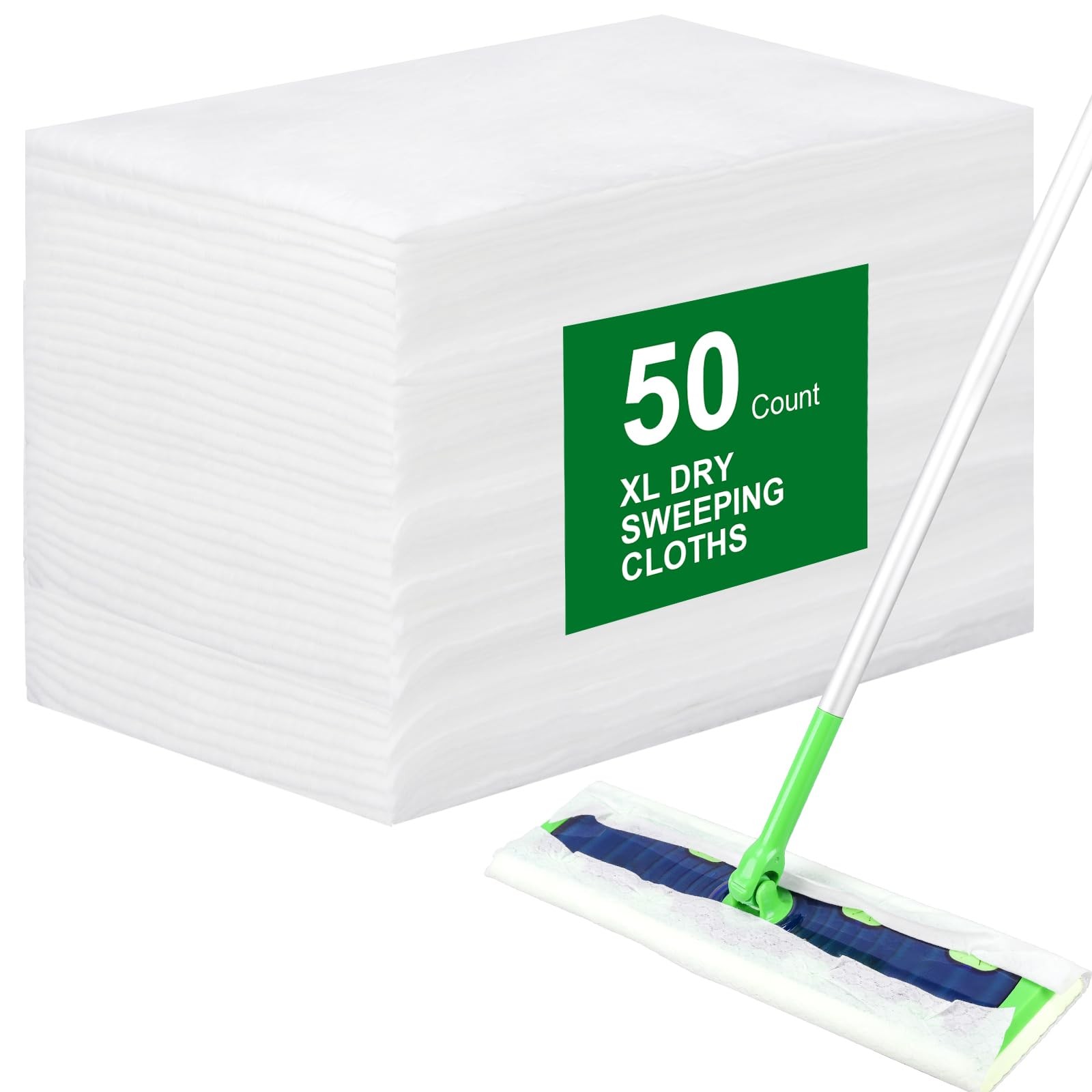 XL Dry Sweeping Cloths for Swiffer Sweeper XL Mop – 50 Count Disposable X-Lar…