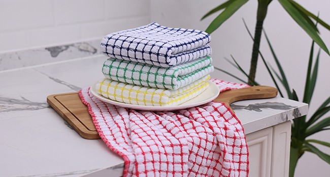 Cotton Terry Kitchen Towels, Inches Super Soft and Absorbent Dish Towels, Quick