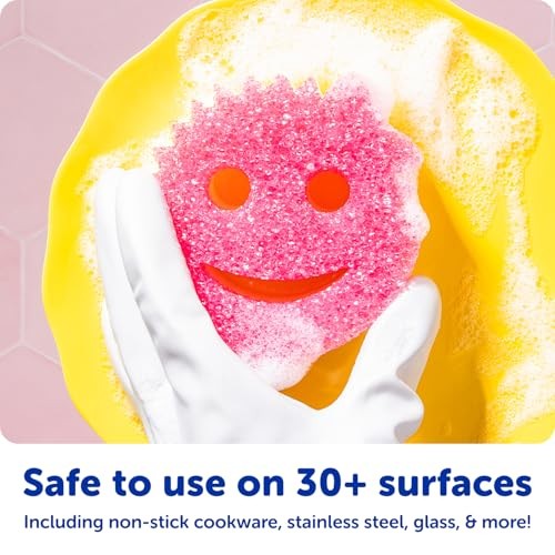 Scrub Daddy Dual-Sided Dish Sponge Multi-Colored Bulk Pack 7 Count Stain Odor