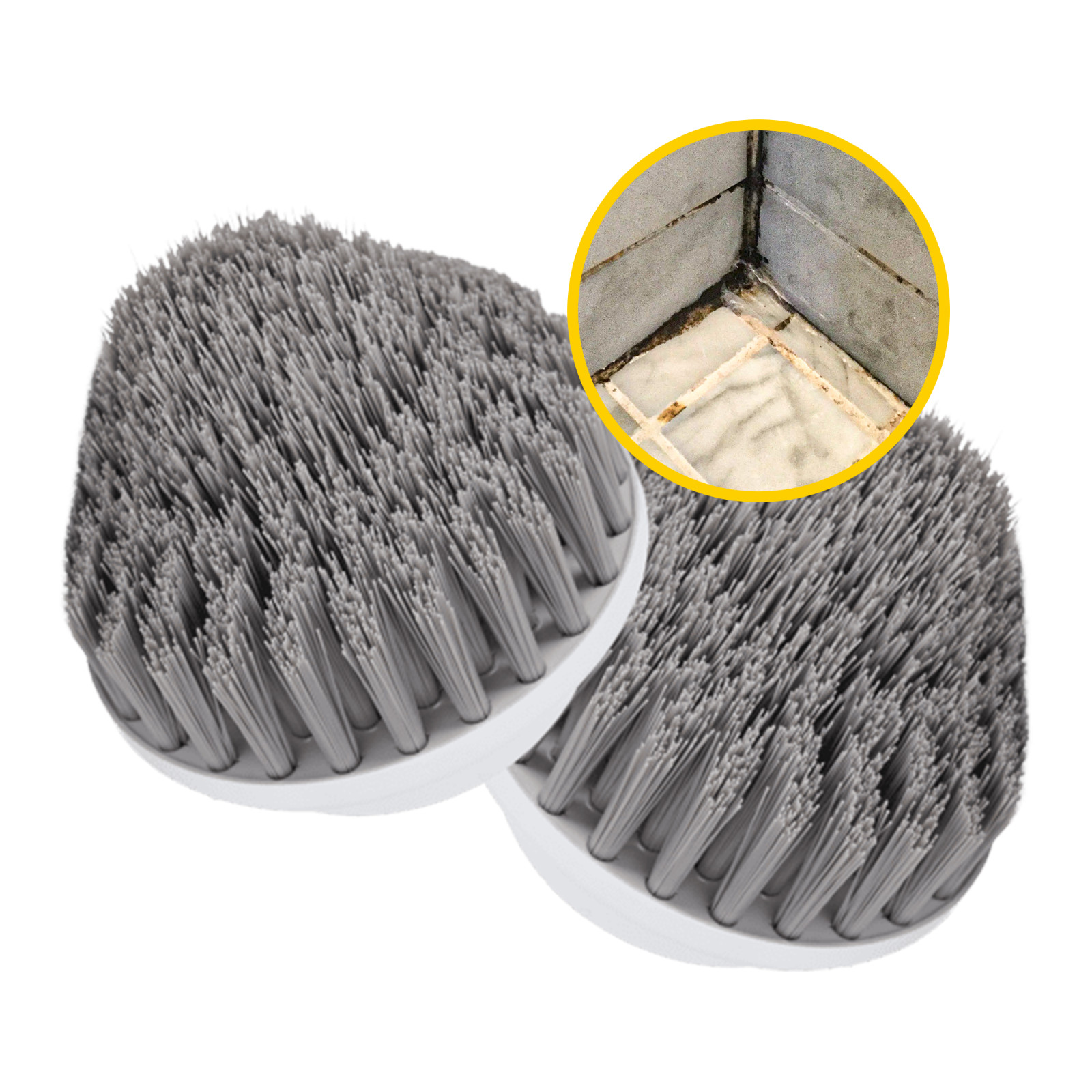 Synoshi Cone Brush Heads (2 Units). Perfect for Corners and Hard-To-Reach Places