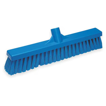 Vikan 31793 16 In Sweep Face Broom Head, Medium, Synthetic, Blue