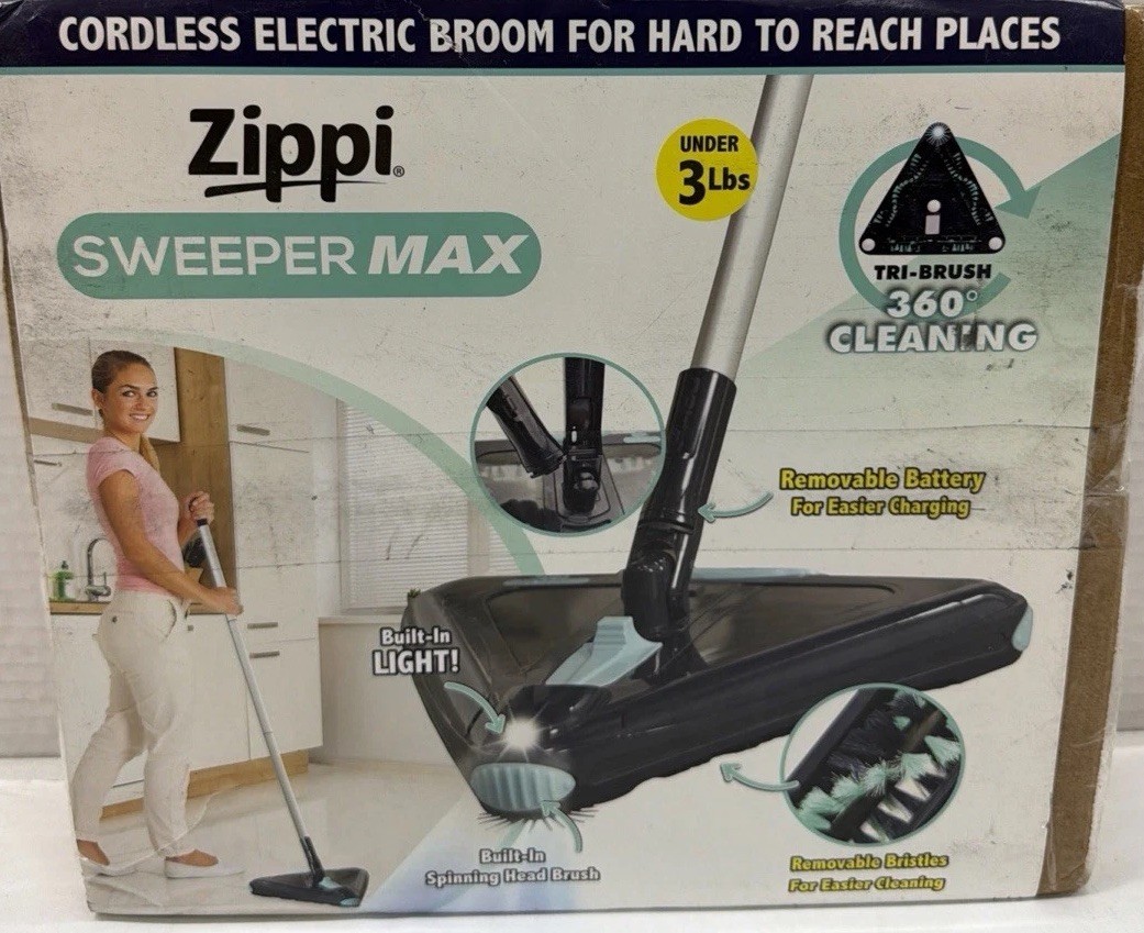 Sweeper Max – 2025 Version Lightweight Sweeper, Triangular Zippi Sweeper Max NEW