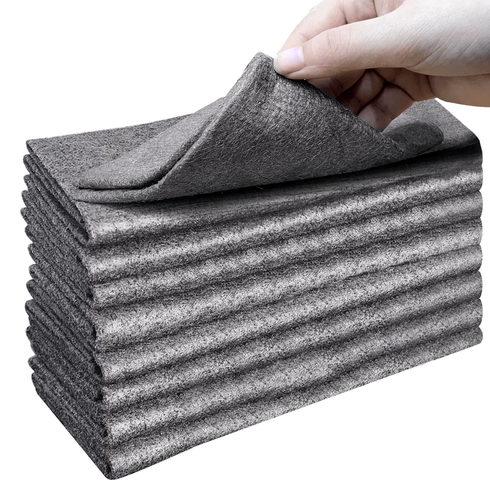 8 Pcs Thickened Magic Cleaning Cloth Reusable Microfiber Cleaning Rag for Window
