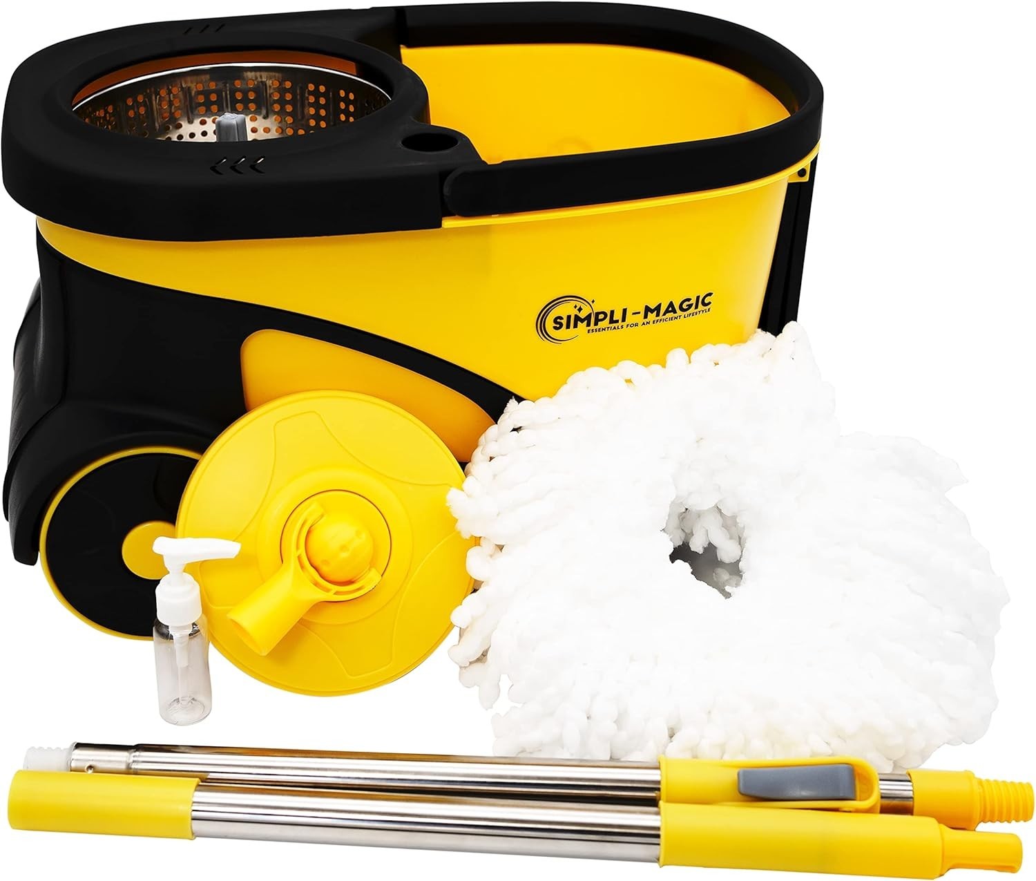Simpli-Magic Deluxe Stainless Steel Rolling Spin Mop System Replacement