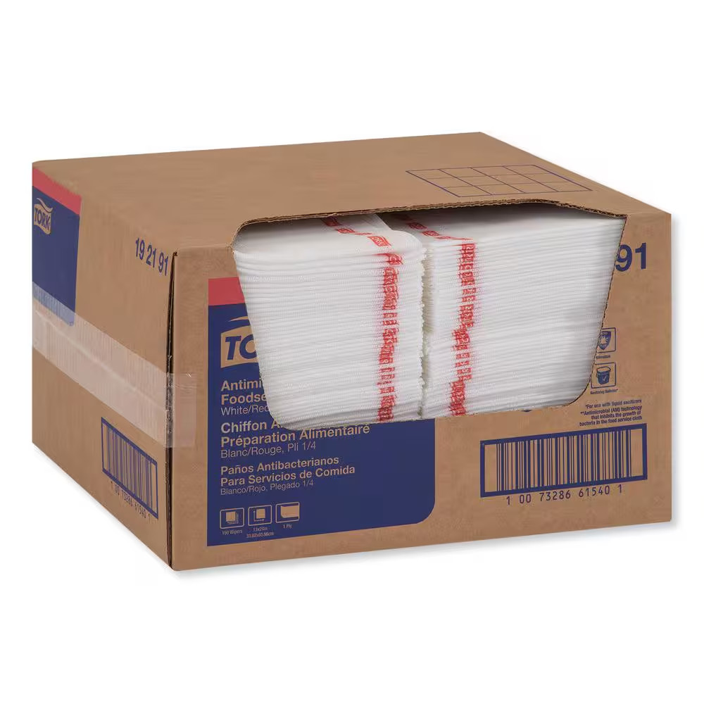 13 In. X 24 In., White Food Service Cleaning (150/Carton)