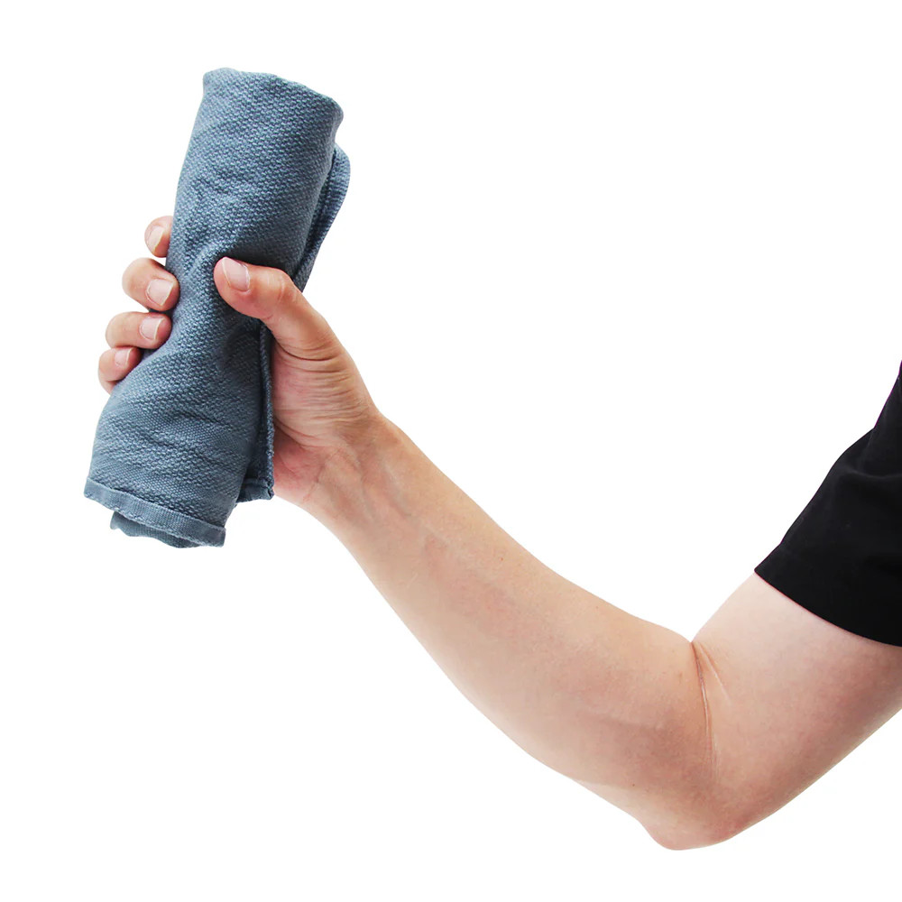 Heavy Duty Recycled Surgical Huck Towels Blue Grey 24in X 16in