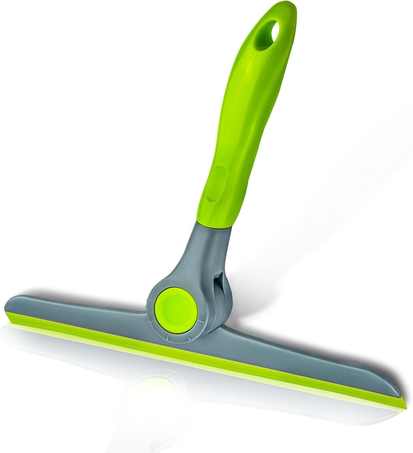 Compact 10″ Green & Grey Window Squeegee – Heavy Duty with Easy Grip Handle