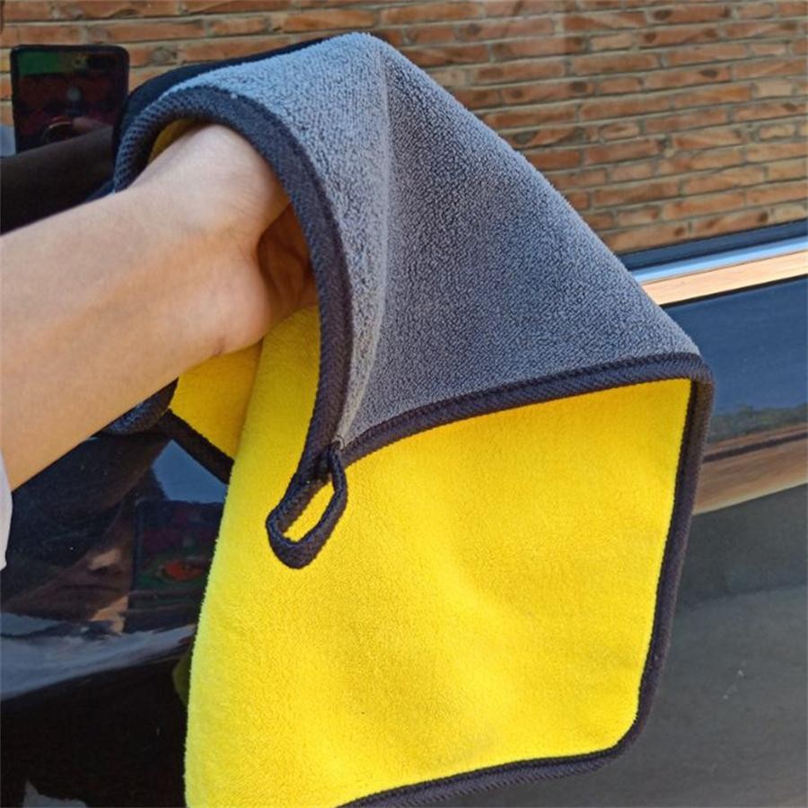 1/2/6pcs Microfiber Cleaning Towel Car Cleaning Cloths Professional Detailing Ca