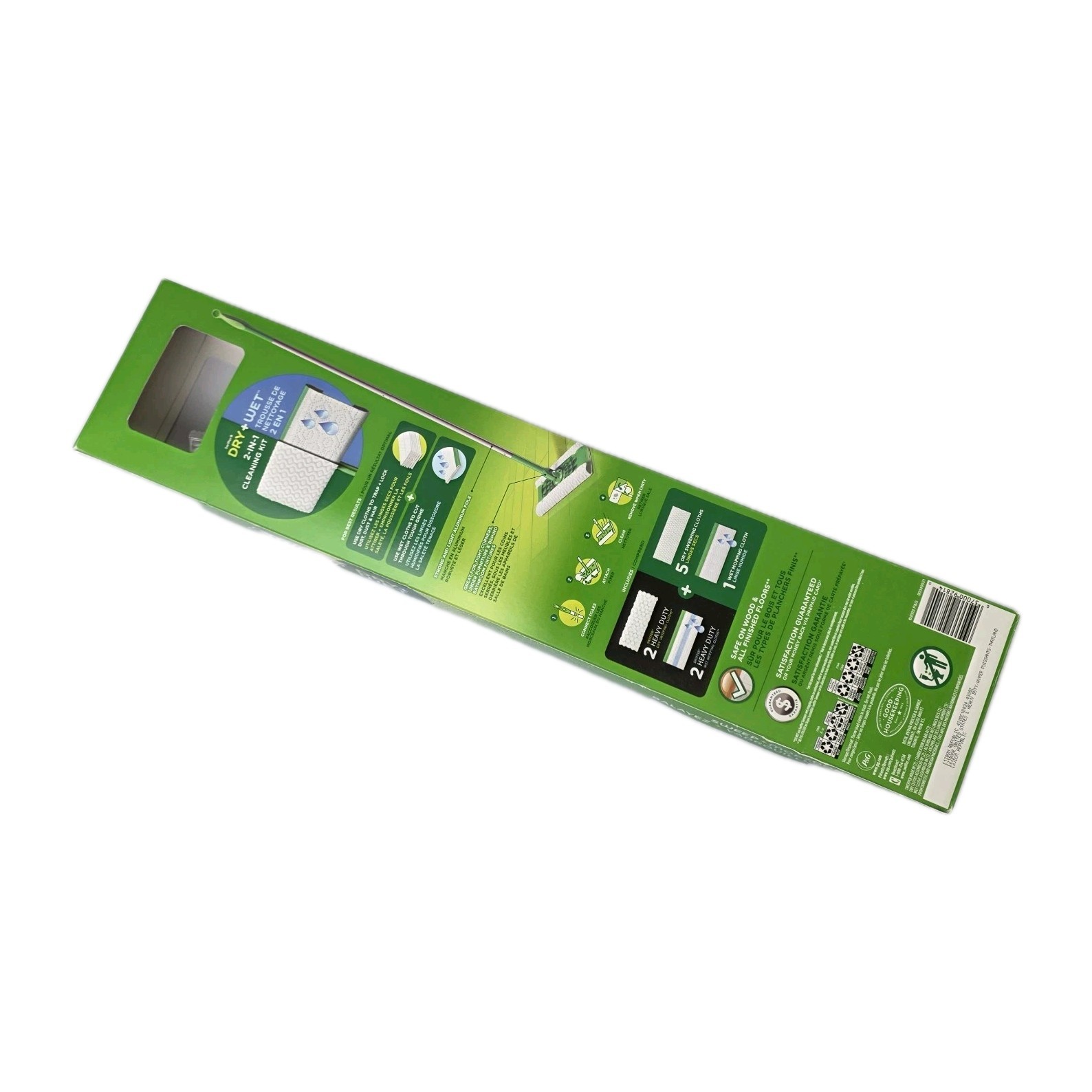 Swiffer Sweep + Mop,Broom & Mop Alternative,Dry & Wet Floor Cleaner,Fresh Scent