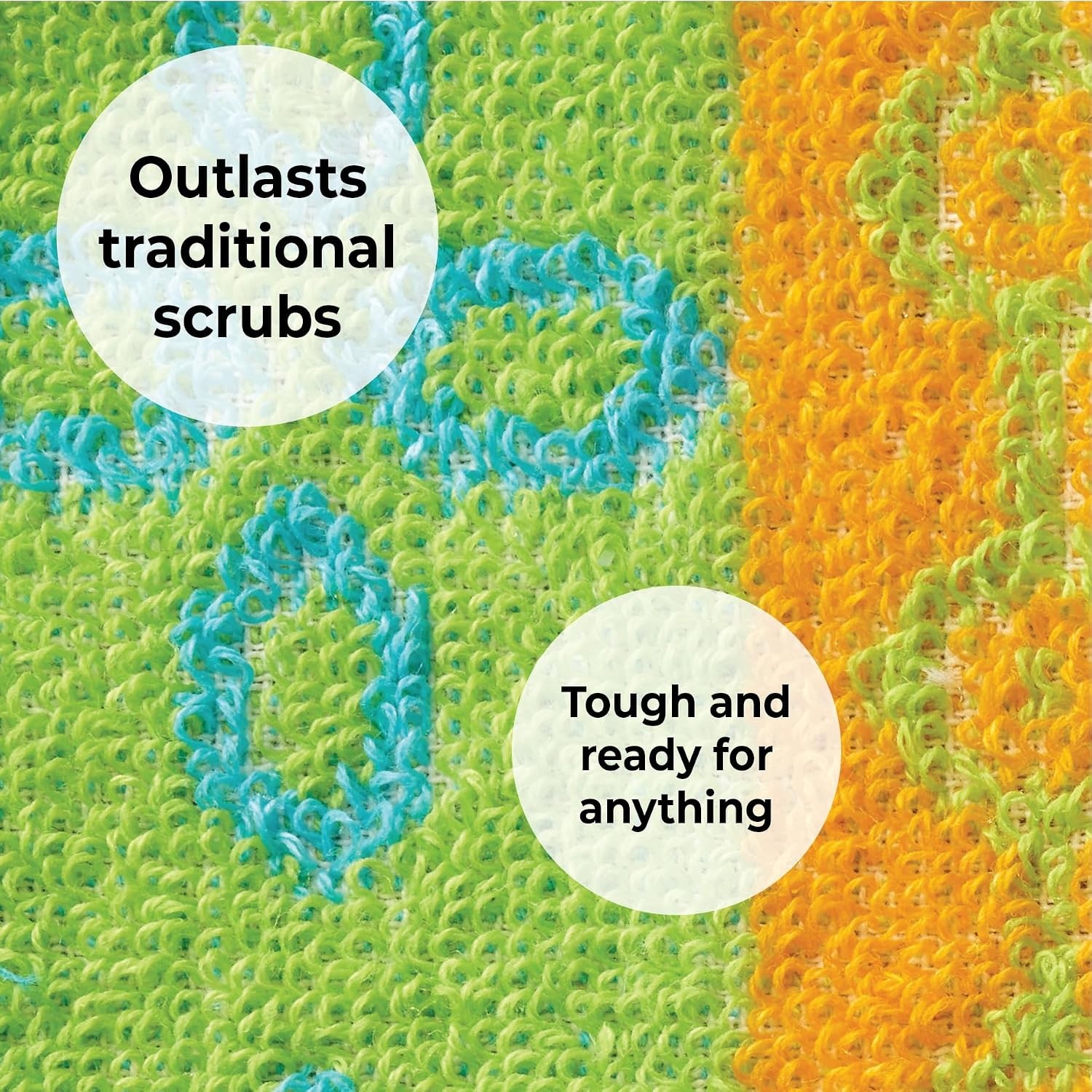 Reusable Non Scratch Kitchen Dish Scrubbers Dish Scrubbing Pads 4 Pack
