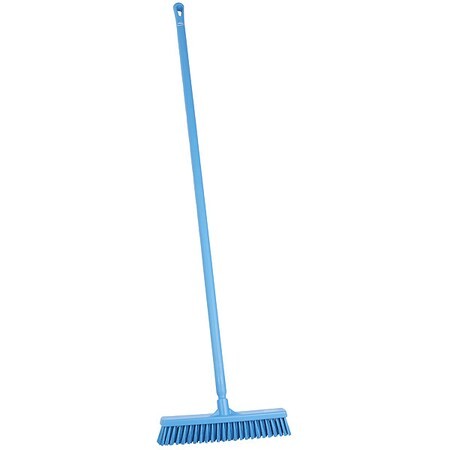 Remco 31743/29623 16 In Sweep Face Push Broom, Soft/Stiff Combination, Blue