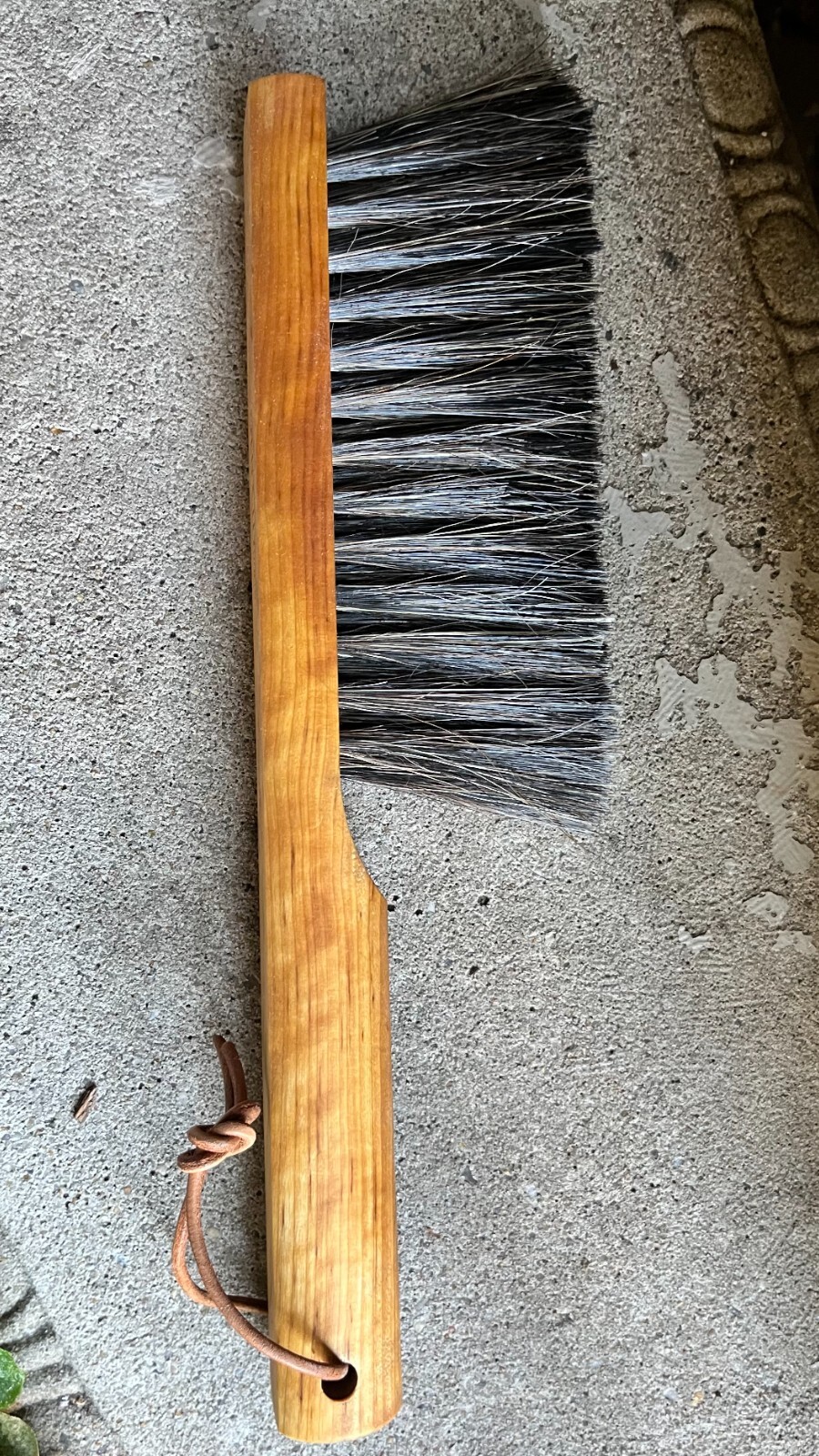 Dustpan,Woodworking Bench Brush-USA Horsehair, FirePlace Brush, Shop, Counter