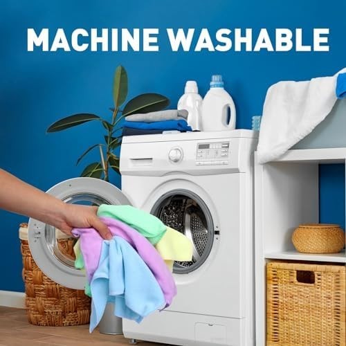 Microfiber Cleaning Cloth Set of 50 Towel Rag Car Polishing Detailing No Scratch