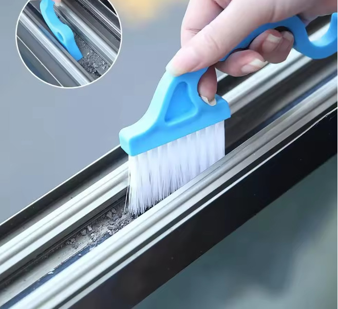 2-in-1 Windows Gap Cleaning Brush & Flat Shovel Household Tool for Kitchen, Bath