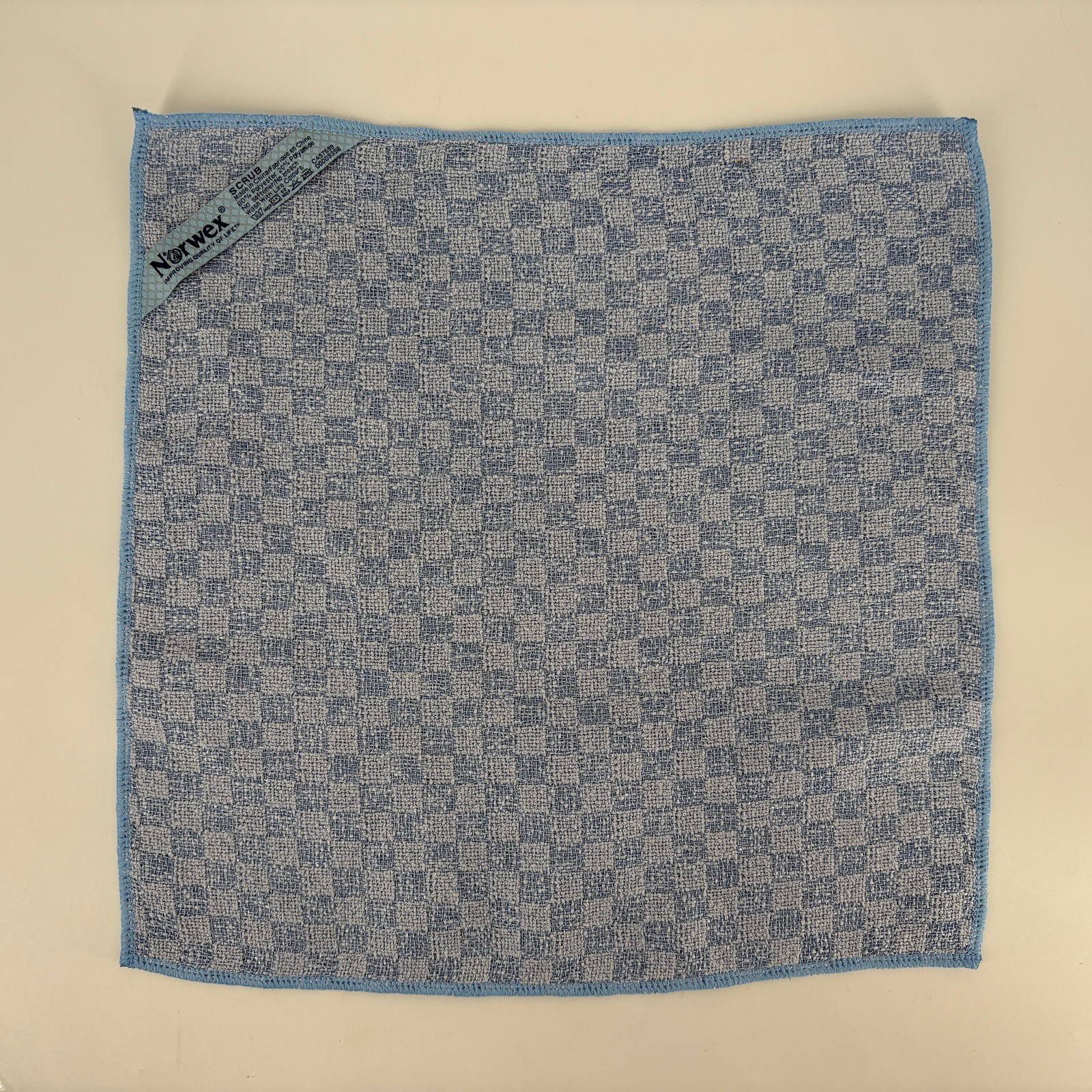 Norwex Kitchen Scrub Cloth 14″x14″ Blue Microfiber Cloth Lot of 2 NEW