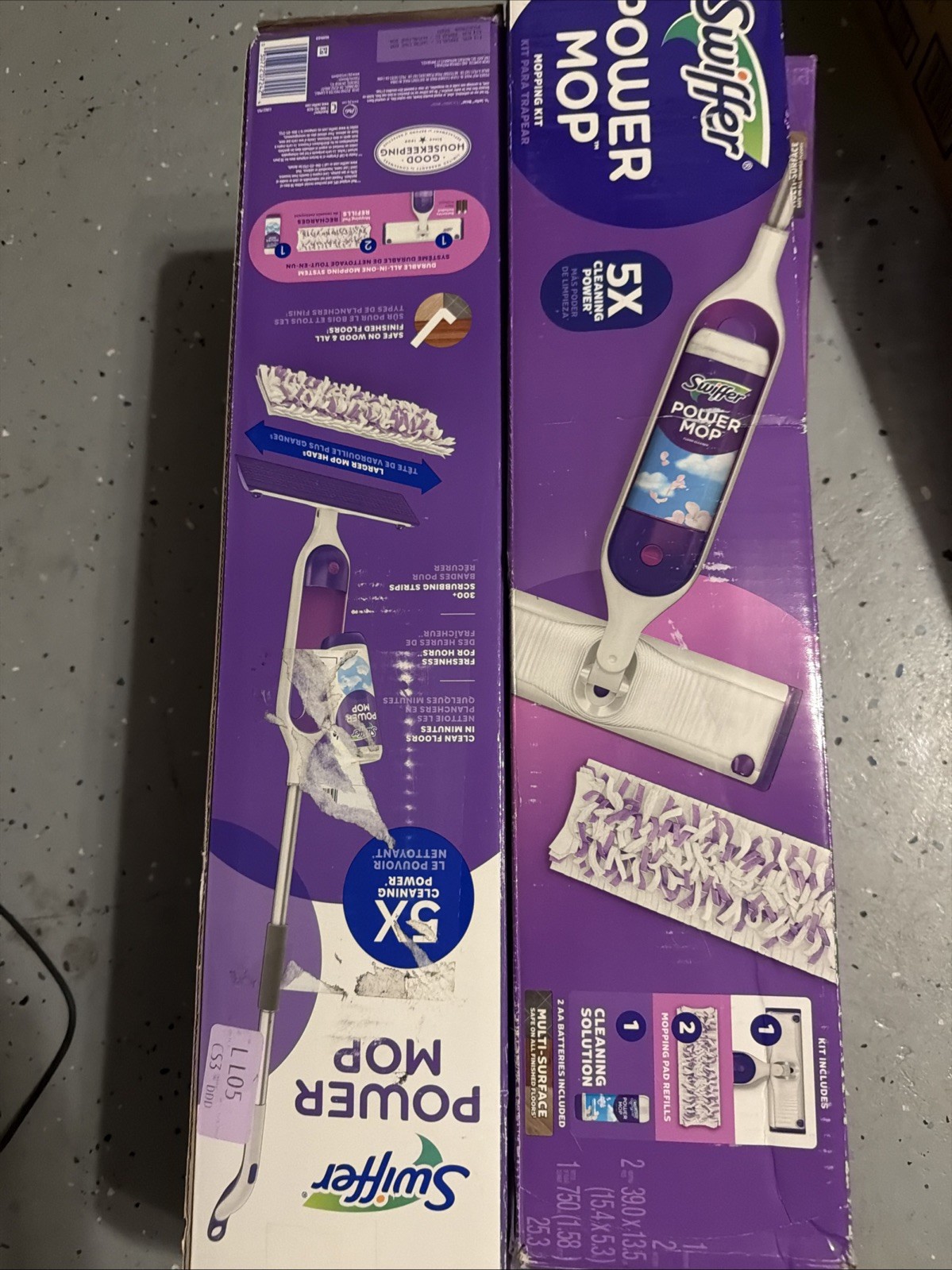 Swiffer PowerMop Multi-Surface Mop Kit for Floor Cleaning Fresh Scent (OPEN BOX)