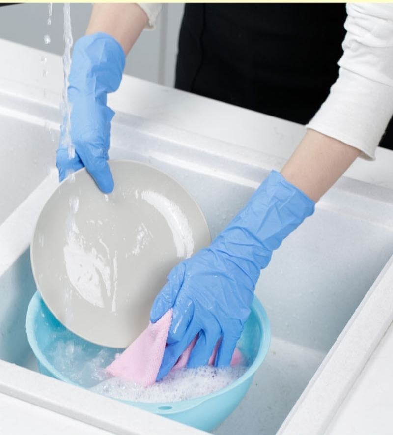 Thick Disposable Nitrile Gloves for Household Use Beauty Hair
