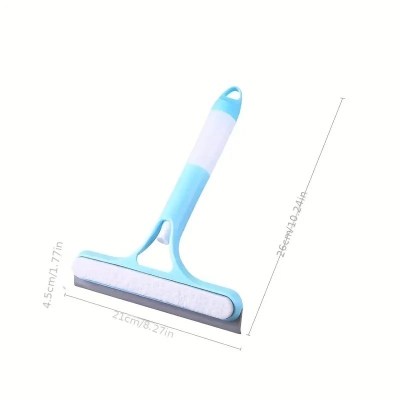 3-in-1 Silicone Shower Squeegee Spray Window Wiper Mirror Glass Cleaner Tool Pro