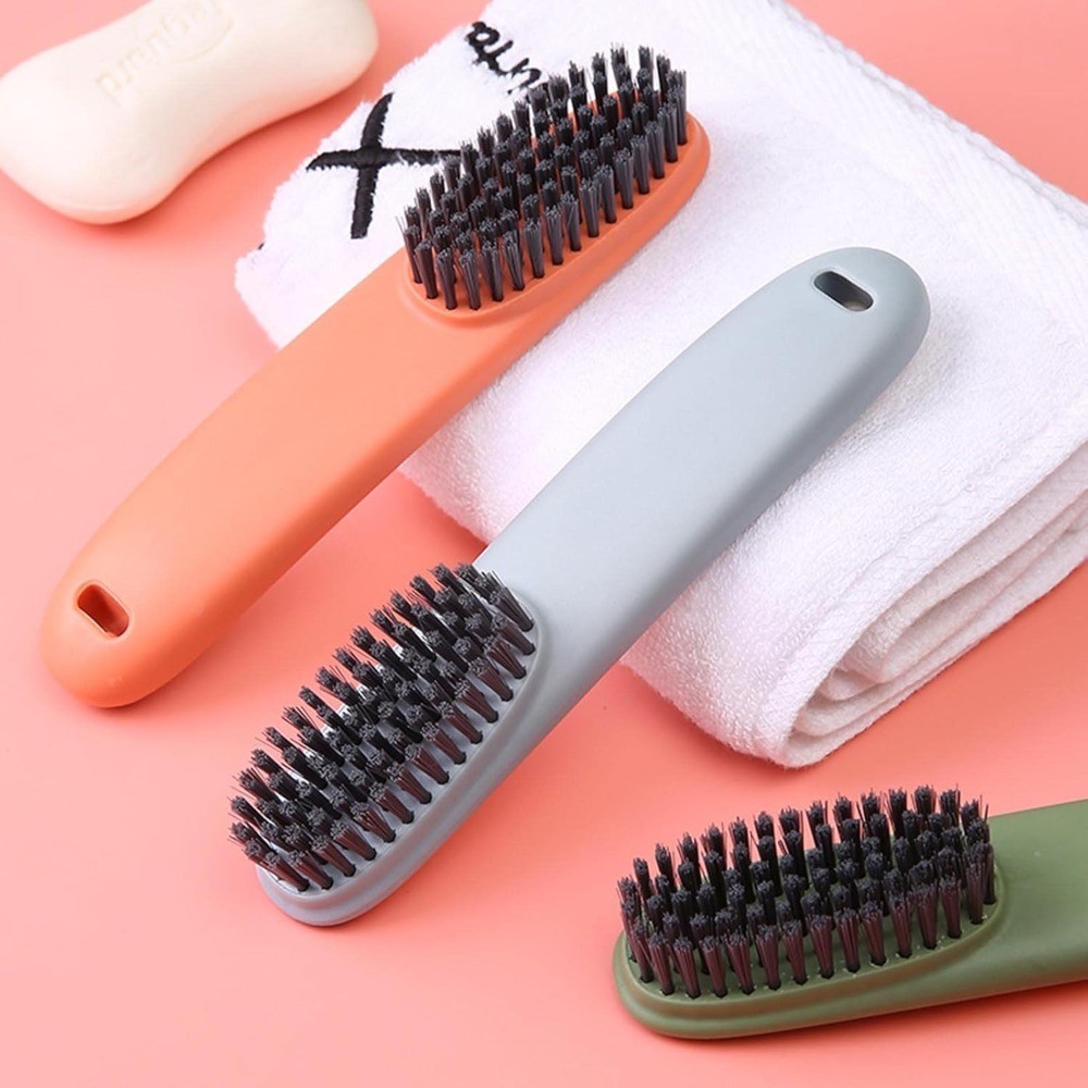 Household Cleaning Scrub Brushes for Laundry Shoes Stains Soft Bristle Easy Grip