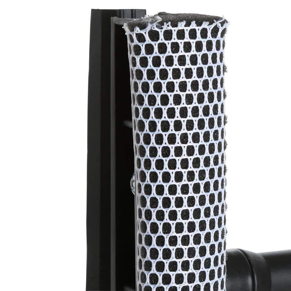 HDX 8 in. Auto Window Squeegee with 16 in. Handle, Heavy-duty mesh scrubber