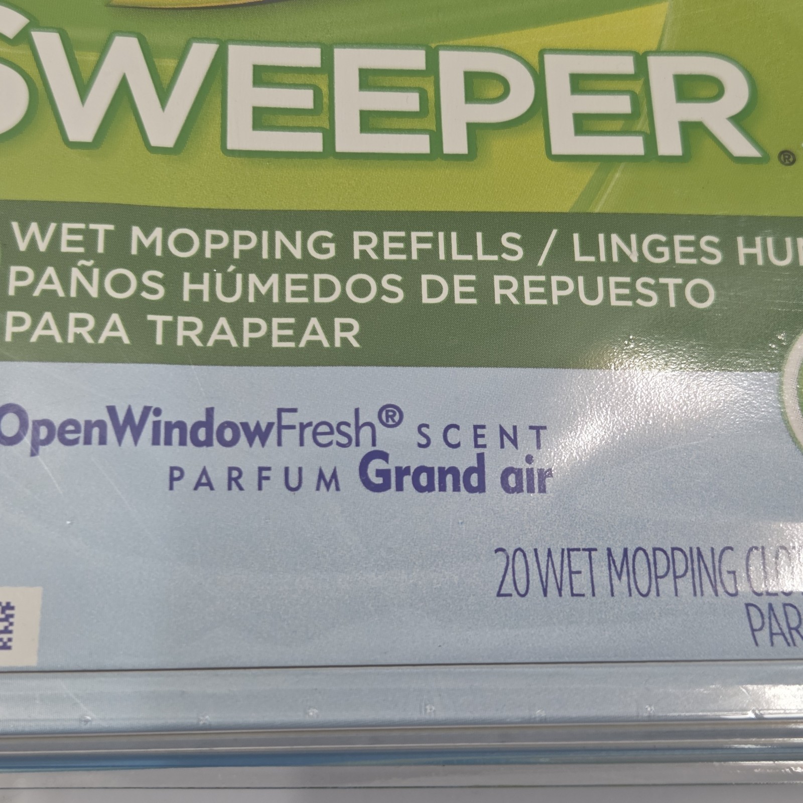 Swiffer Sweeper Wet Mopping Cloths Refills Open Window Fresh Scent 20 Count NEW