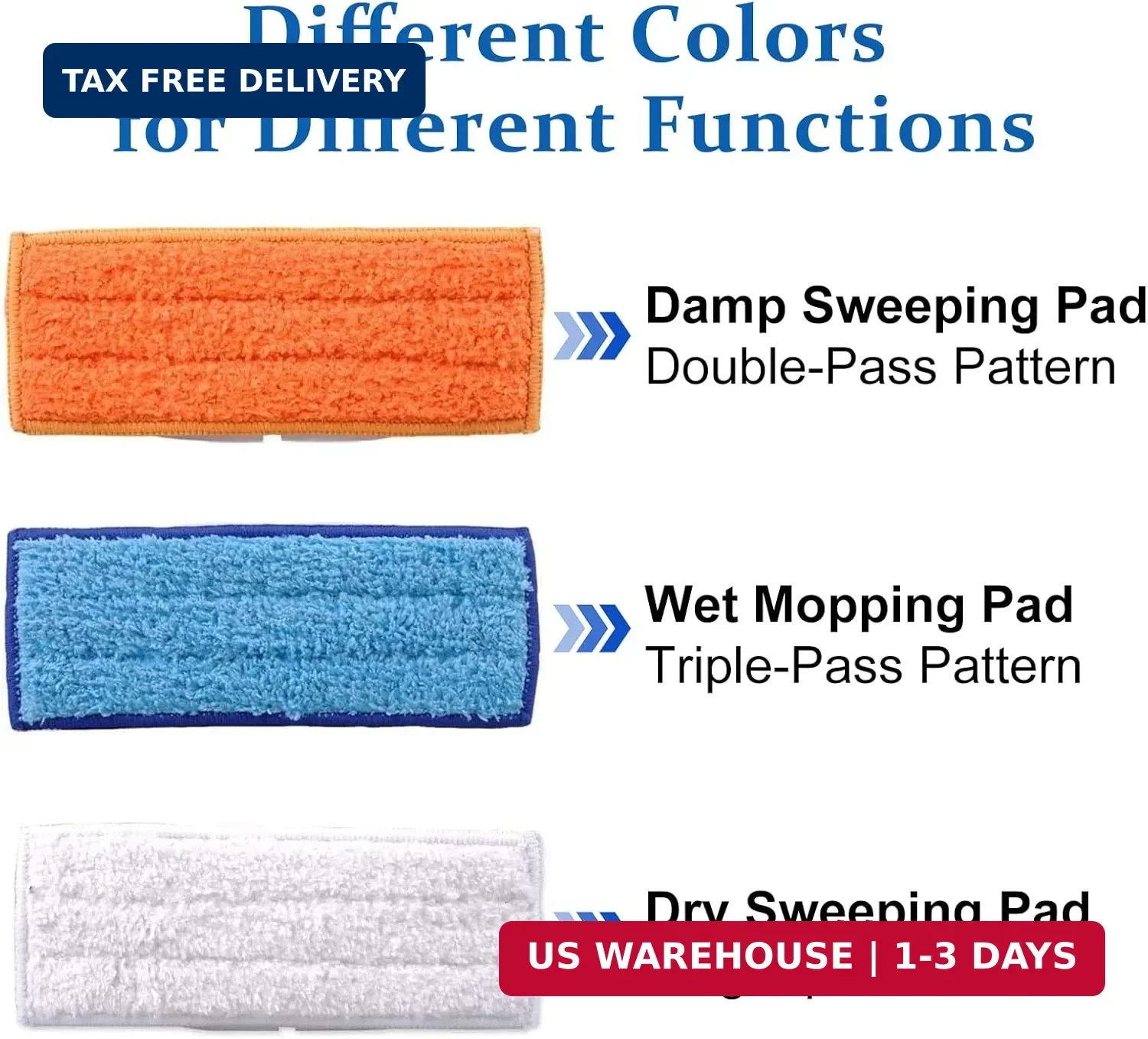 6 Pack Mopping Pads for iRobot Braava Jet 240 241 245 (2 Wet Pads, 2 Damp Pads,