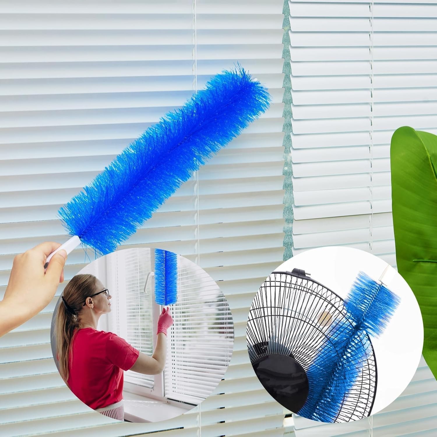 Bendable Microfiber Duster, Fan Cleaner Brush, Fan Brush Cobweb Duster Microf…