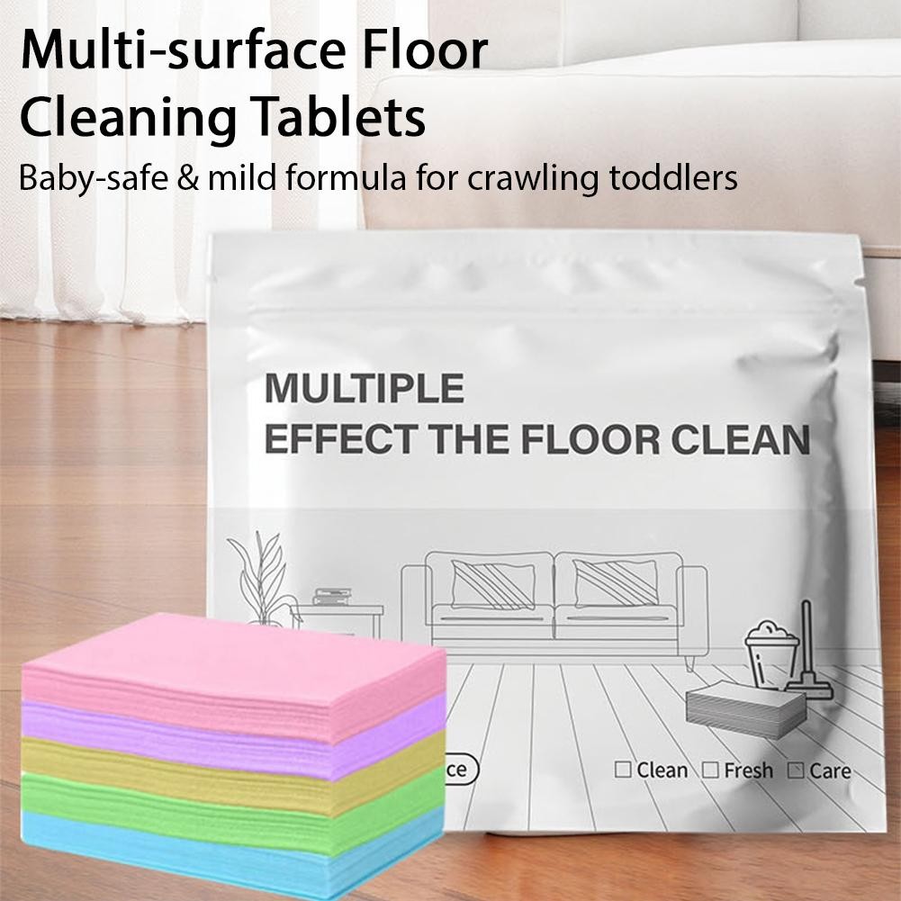 Water Soluble Floor Mopping Sheets for Hardwood Tile Laminate Marble Floors