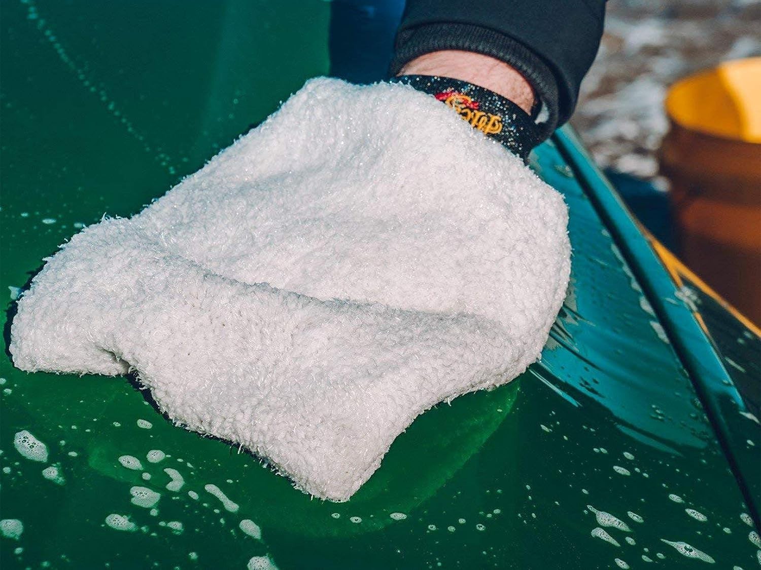 X3002 Super-Thick Microfiber Wash Mitt for Show Car Finish – Machine Washable