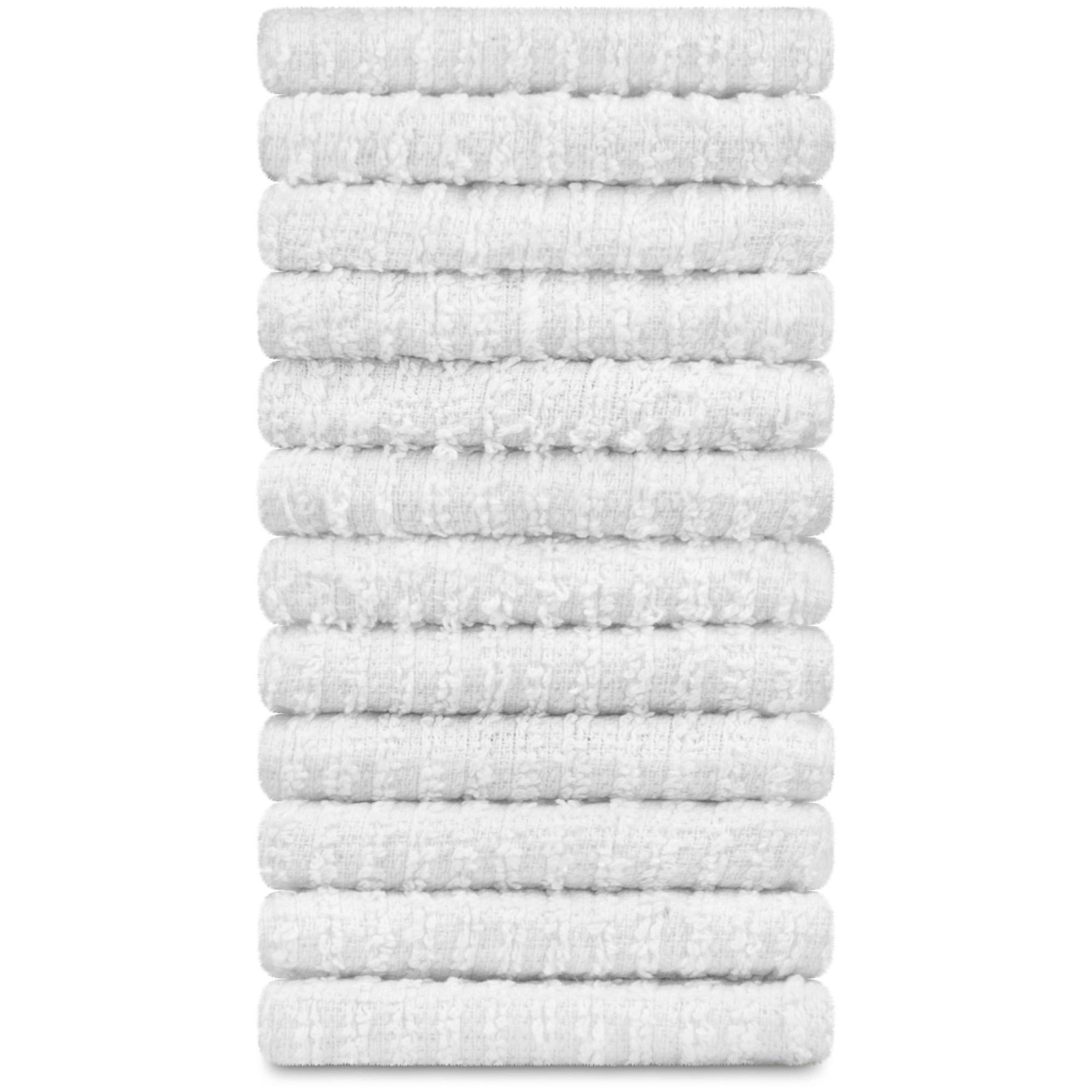 12 Pack 100% Cotton Kitchen Towels for Cleaning, 12 x 12 inch, Ultra Absorben…