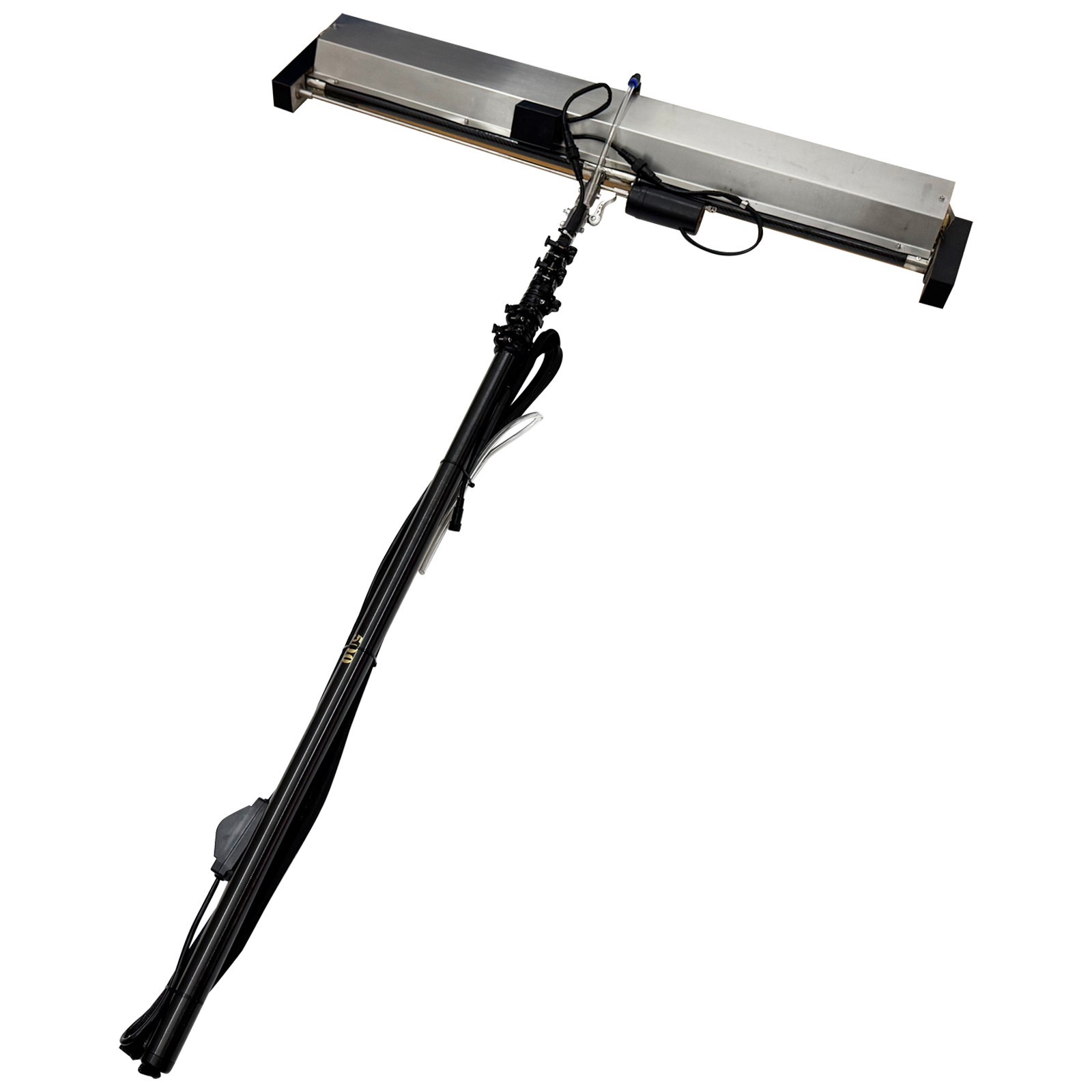 Solar Panel Cleaning Brush Solar Panel Cleaner Roller Brush W/11.5ft Pole 110V
