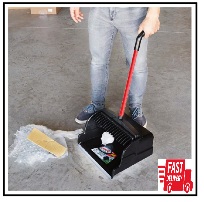 Libman Heavy-Duty 16 in. Large Scoop Dust Pan with Steel Handle Cleaning Tools