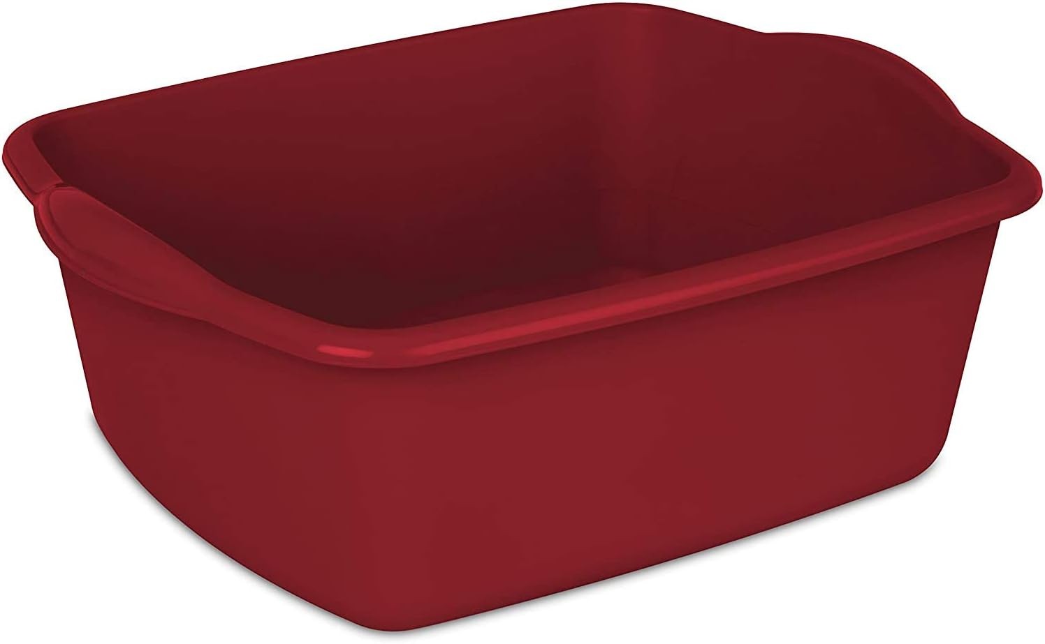 Sterlite 12 Quart Dishpan Basin, Multi-Purpose, 15 3/4″ x 12 1/2″ x 6″, Red,