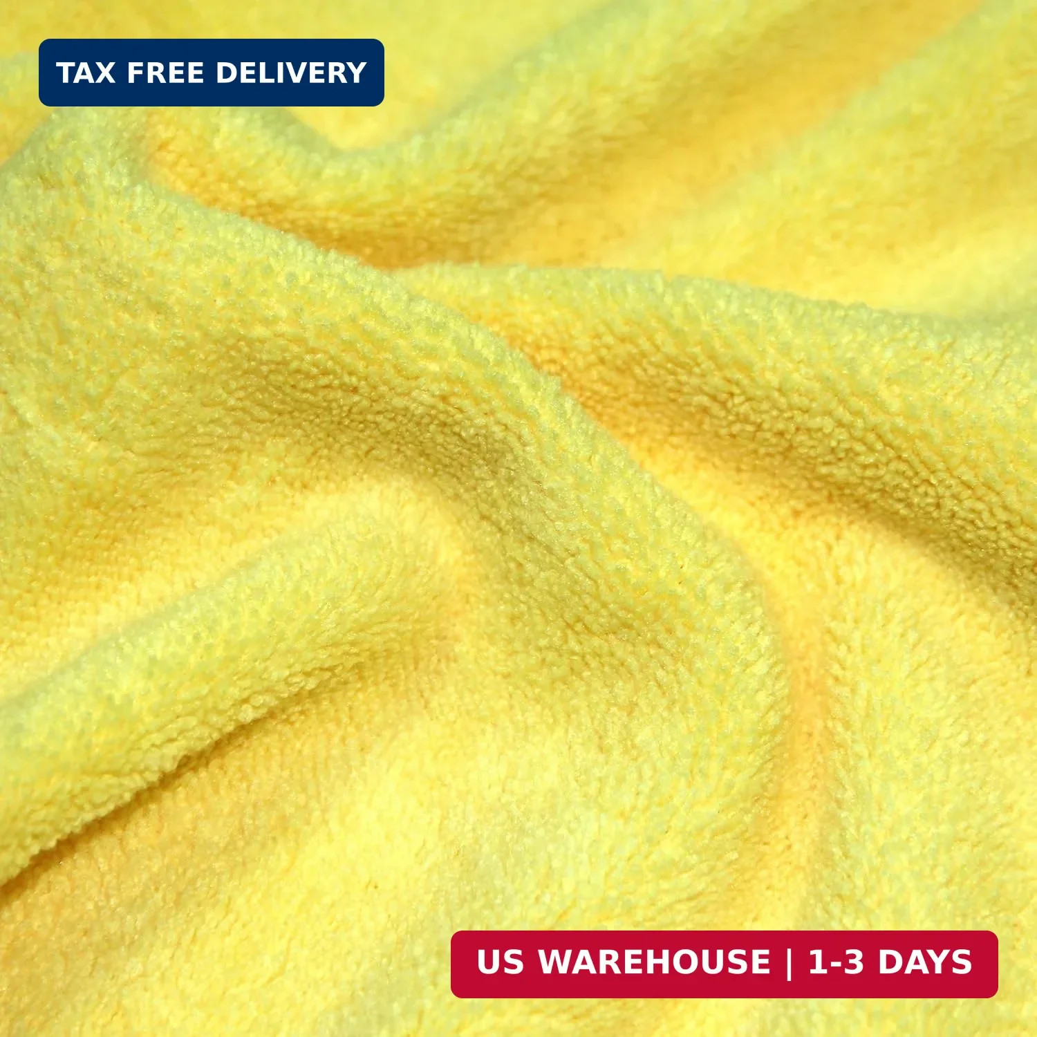 POLYTE Premium Microfiber Cleaning Towel,16×16 in 36 Pack (Blue,Green,Yellow)