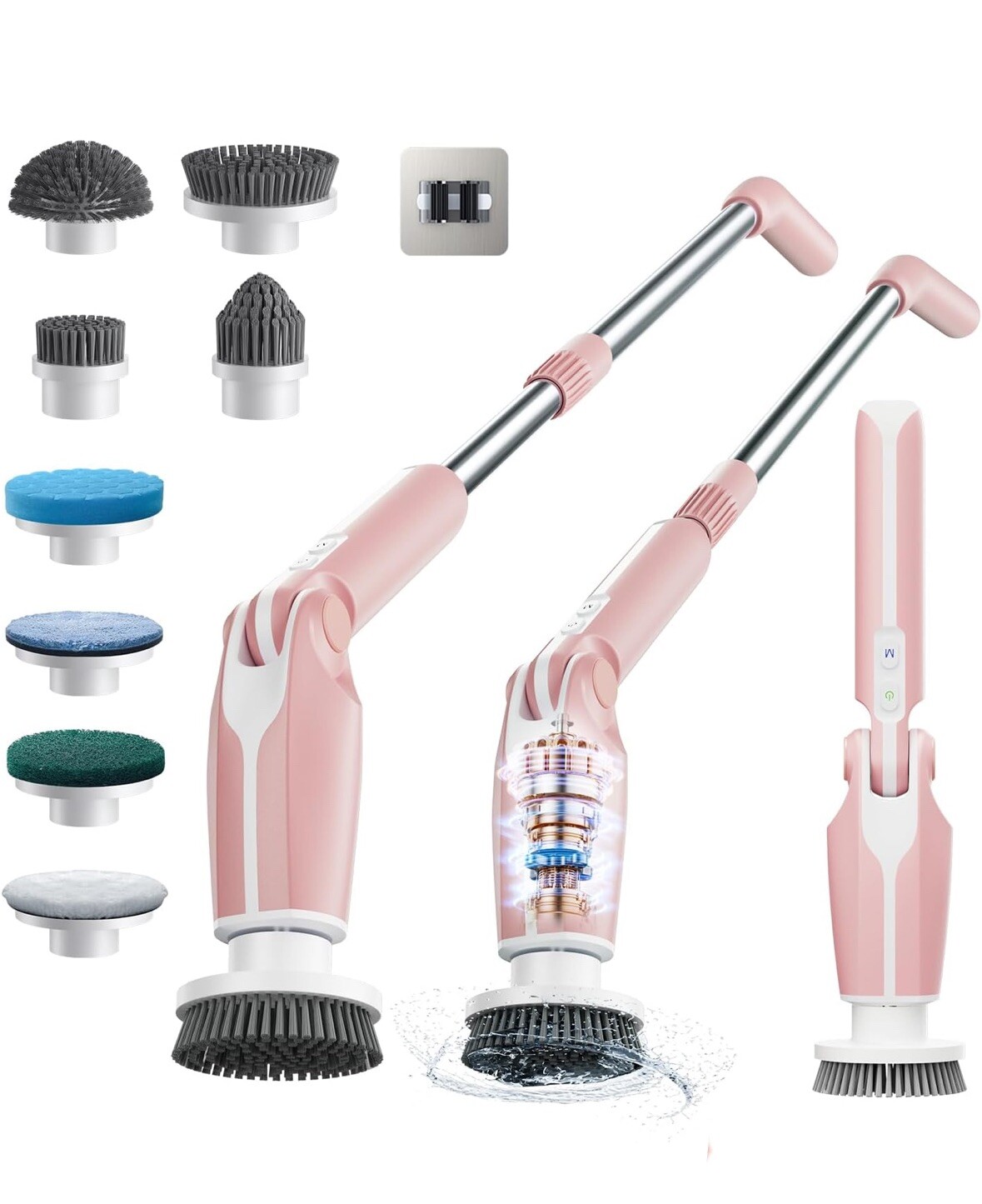 Electric Spin Scrubber, 2024 New Full-Body IPX7 Waterproof – 2 Speeds