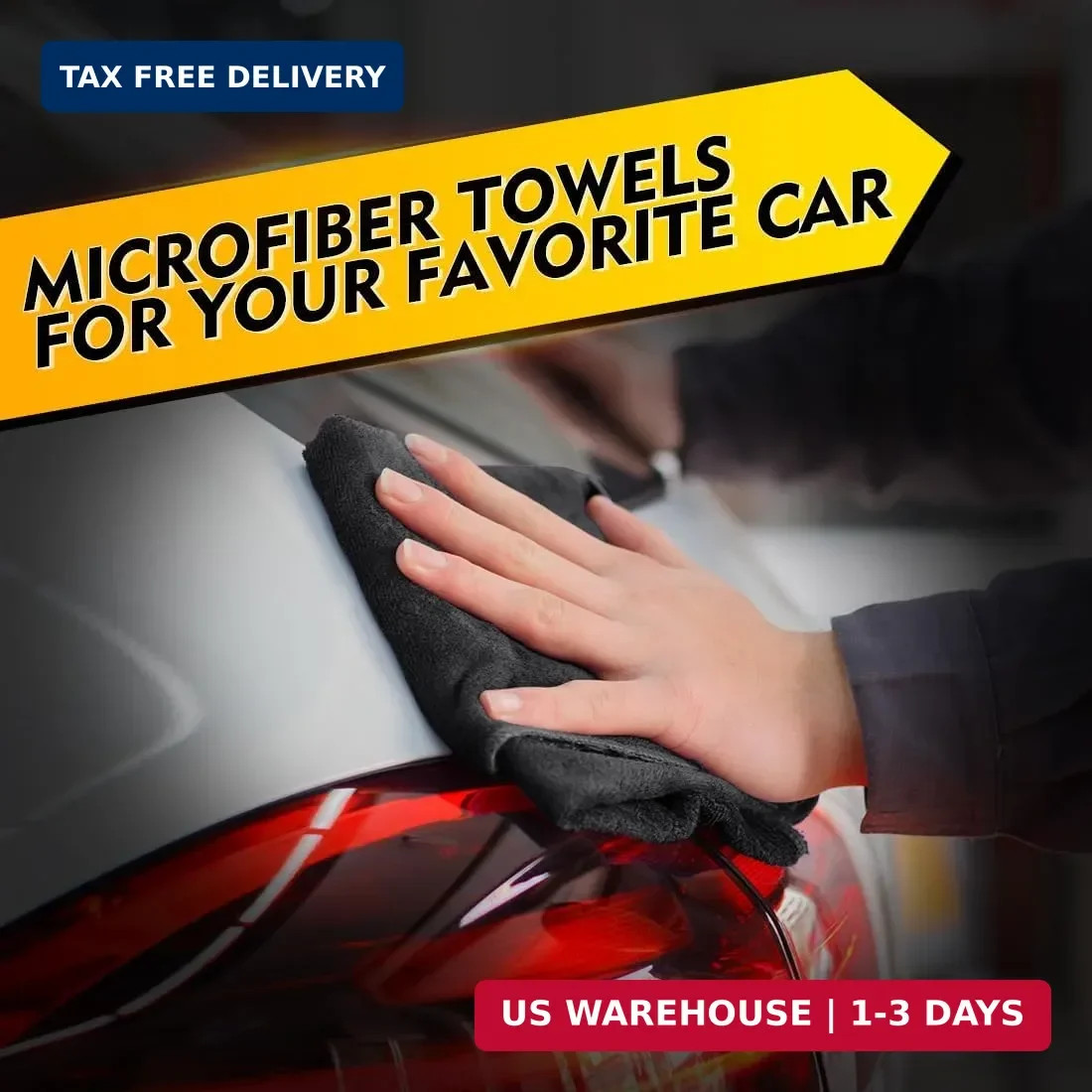 Microfiber Cleaning Cloth Set of 20 Towel Rag Car Polishing Detailing No-Scratch