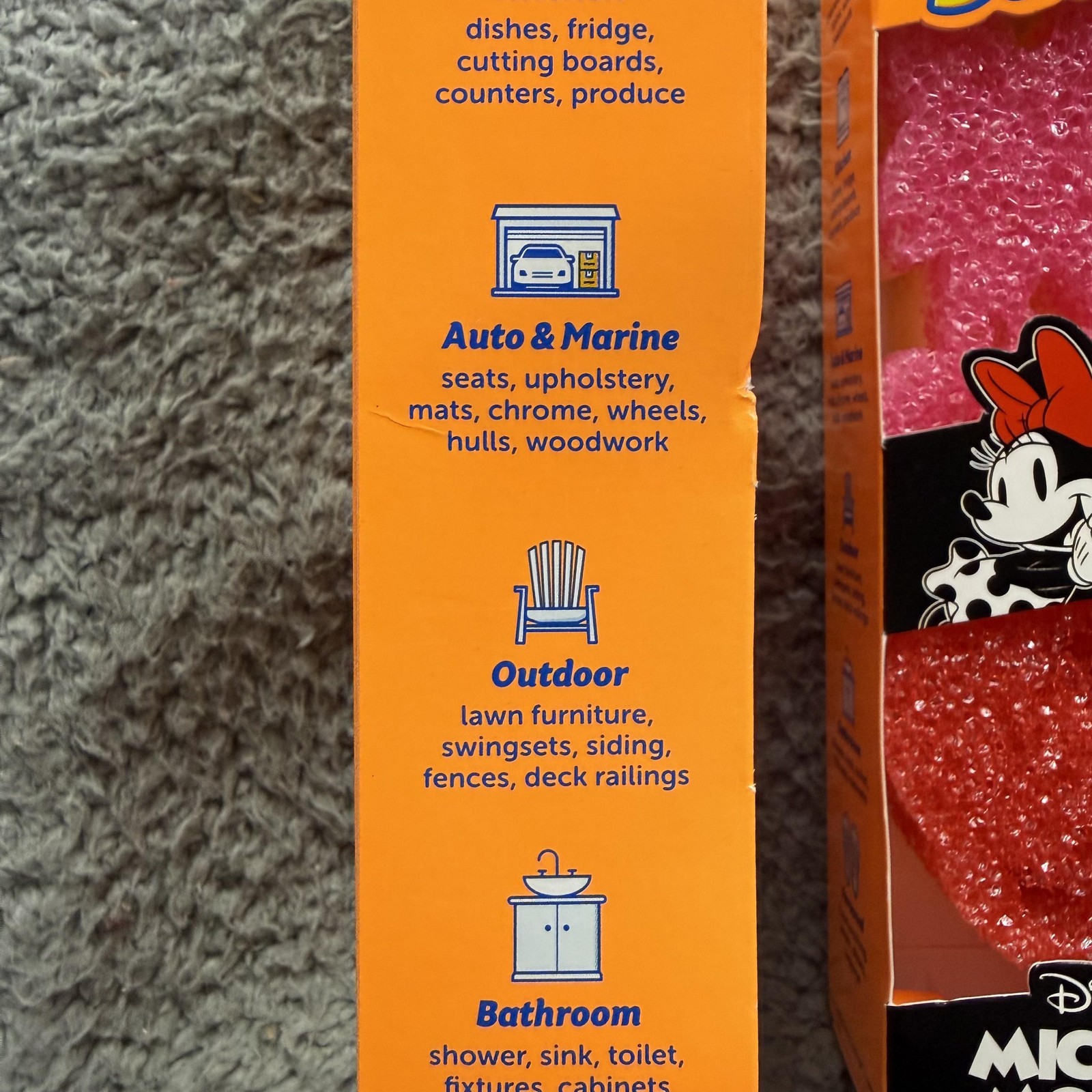 Lot of 2 Scrub Daddy Sponge 2 Pack Pink Disney Mickey Mouse Minnie Special Editi