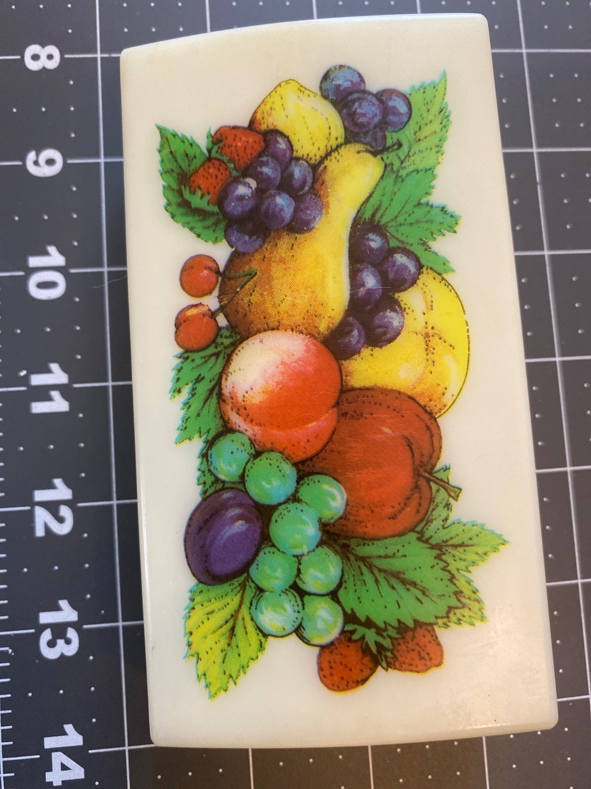 Retro Fuller Brush Crumb Sweeper Vintage Table Tidy Collectible bright fruit
