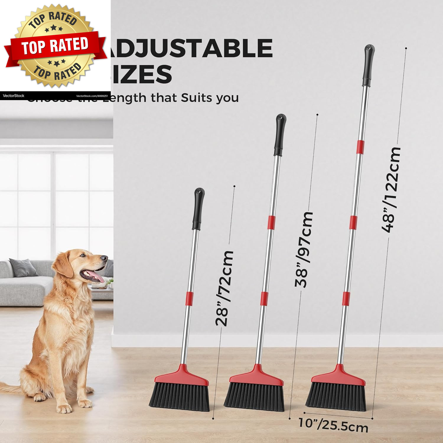 Handy Broom, Indoor/Outdoor Brooms, Duty Kitchen Broom, for Home Garage Kitchen