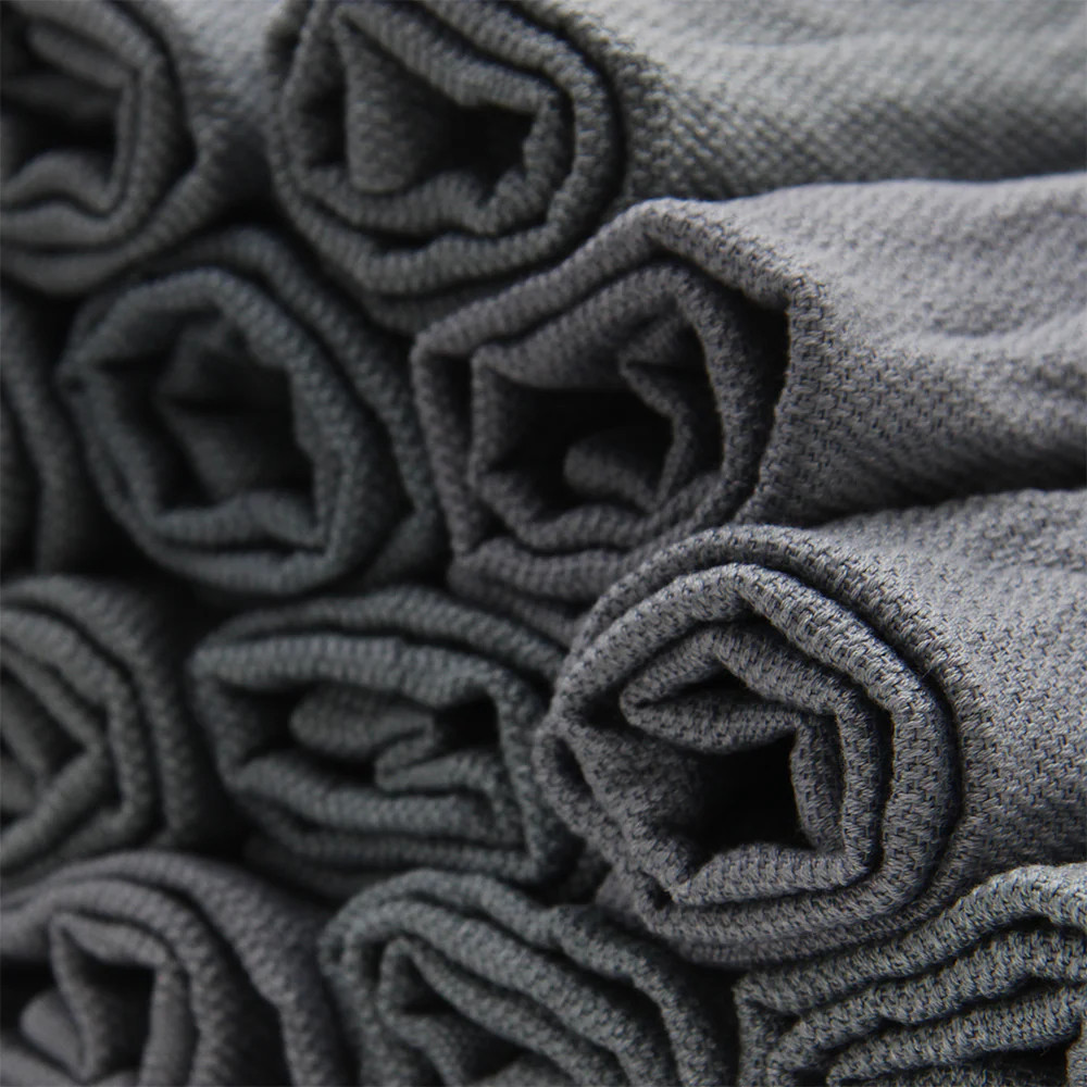 Heavy Duty Recycled Surgical Huck Towels Blue Grey 24in X 16in