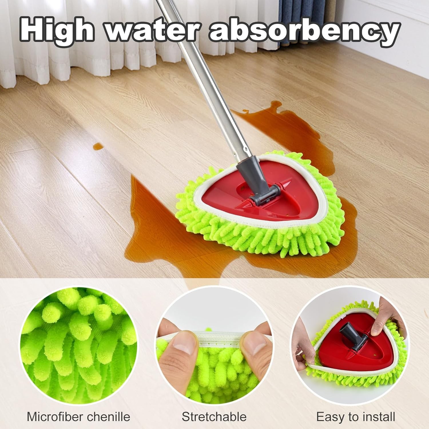 Replacement Mop Heads for EasyWring, Cotton & Microfiber Options Available
