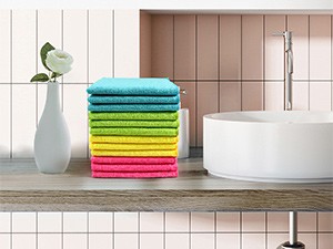 Microfiber Cleaning Cloth 210GSM,Size:, Ultra-Soft, High-Density Non-Abrasive