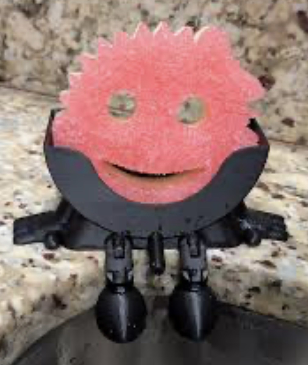 scrub daddy holder, water spout funny TikTok trendy