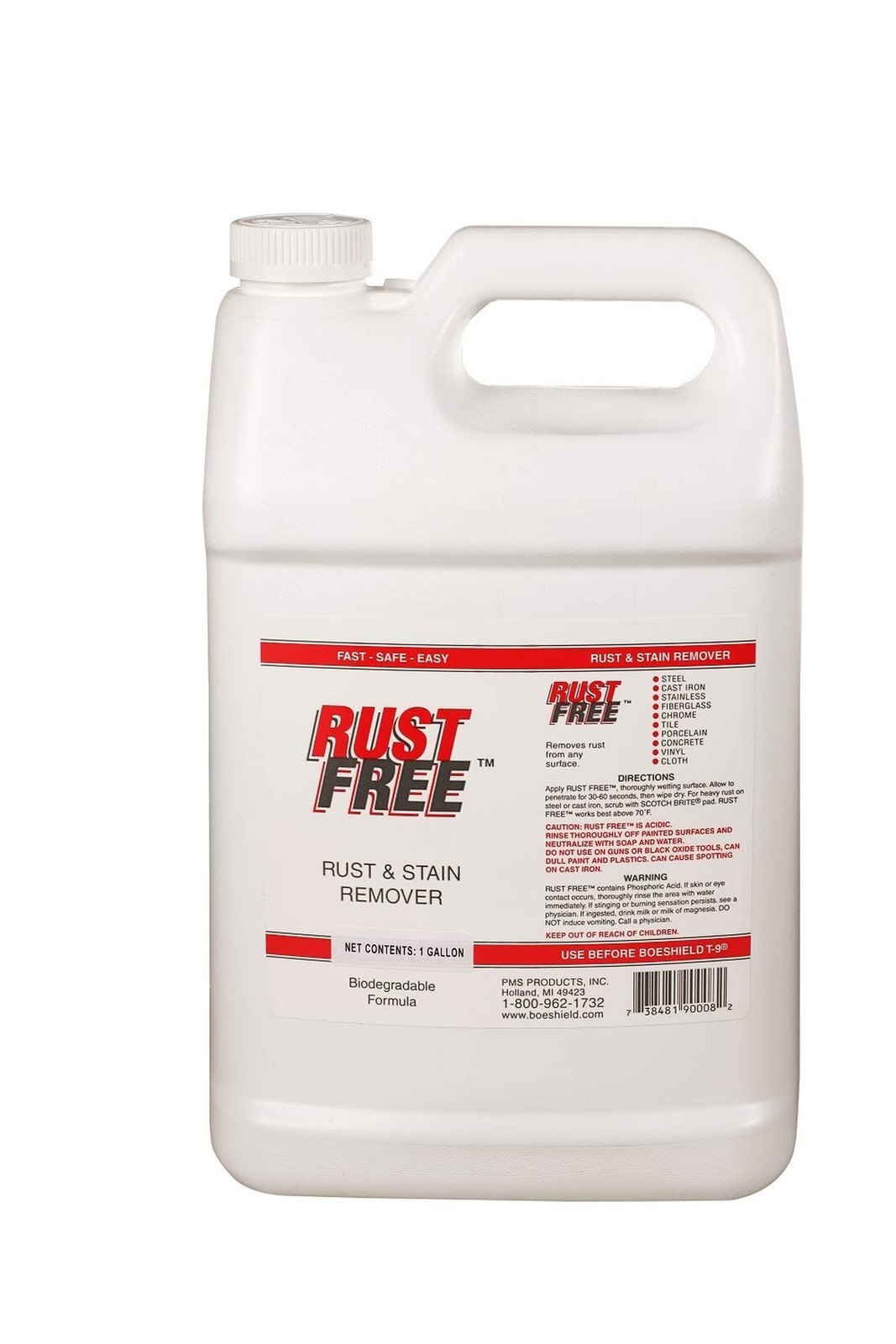 Boeshield RustFree Rust and Stain Remover, 1 gallon