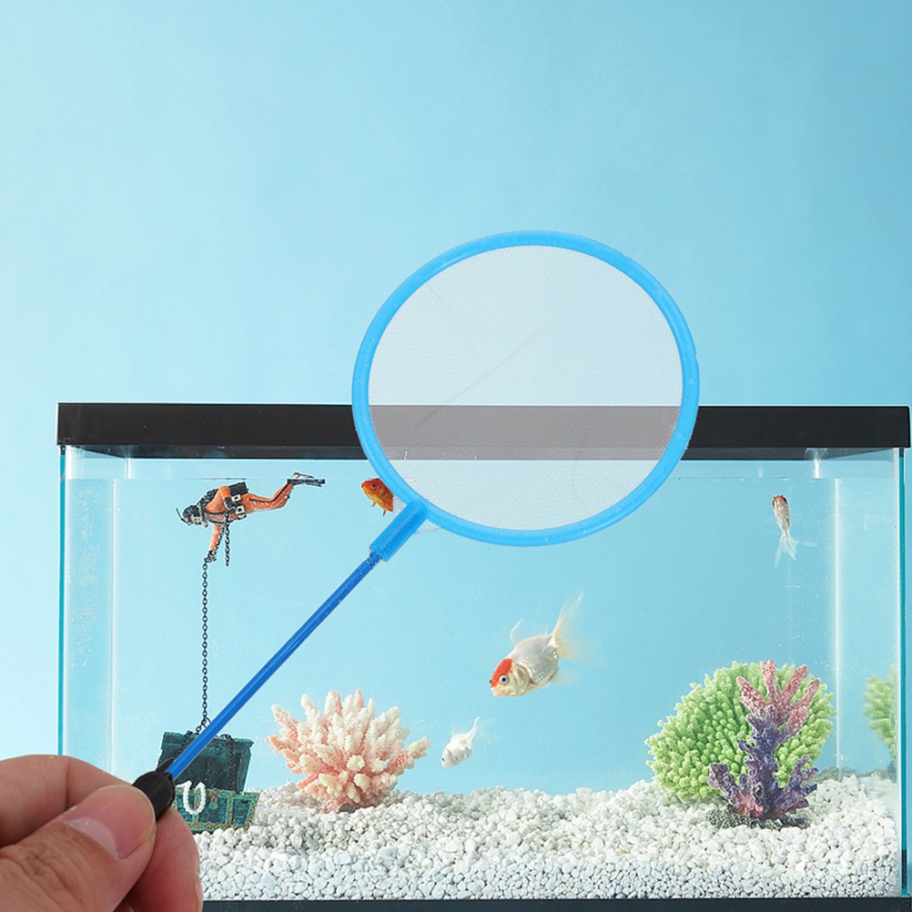 50Pcs Lightweight Reusable Aquarium Mini Pond Nets for Small Fish and Shrimp